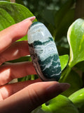 Green Sardonyx Shiva Lingam J