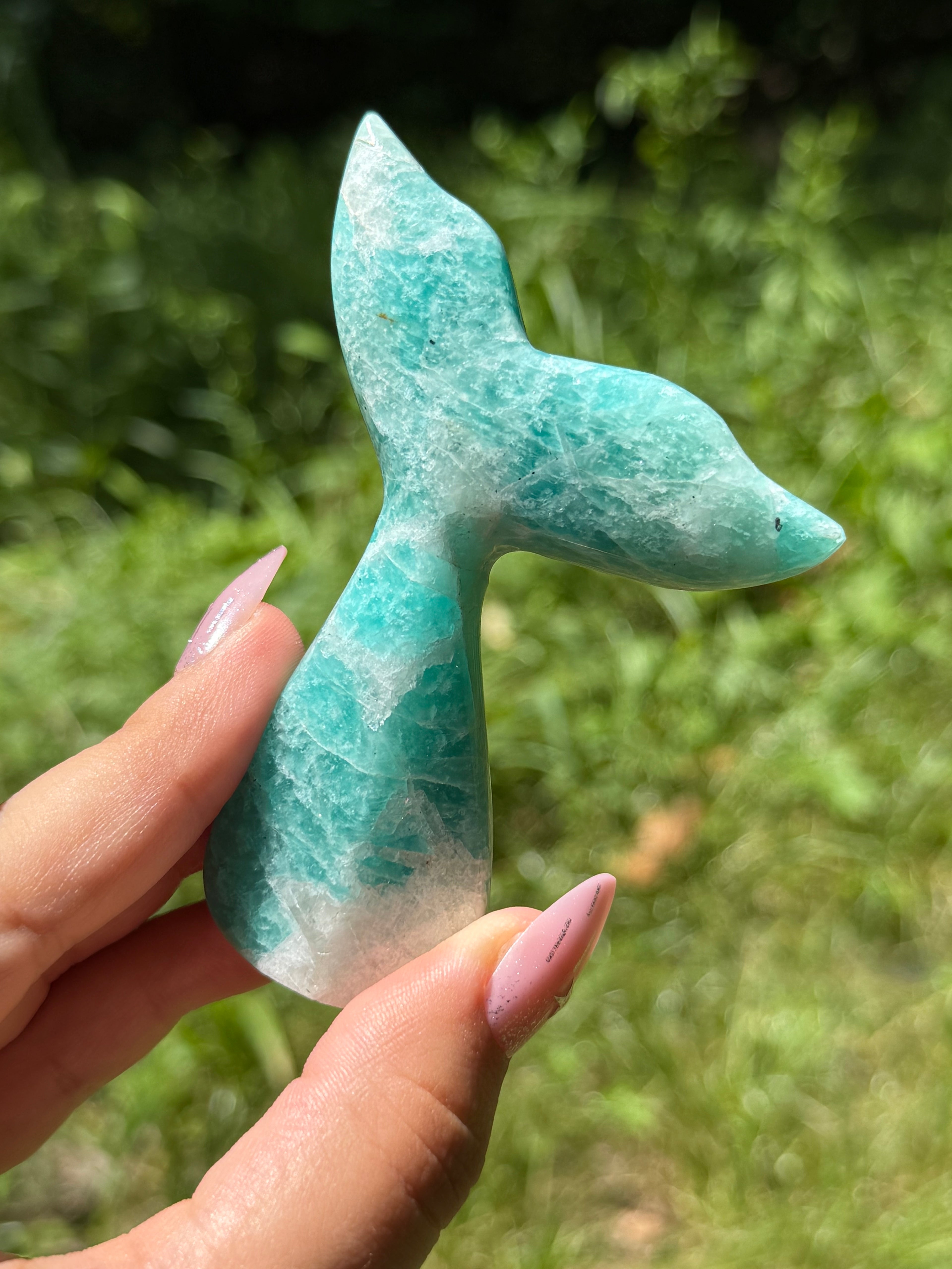 Amazonite Whale (Mermaid) Tail B
