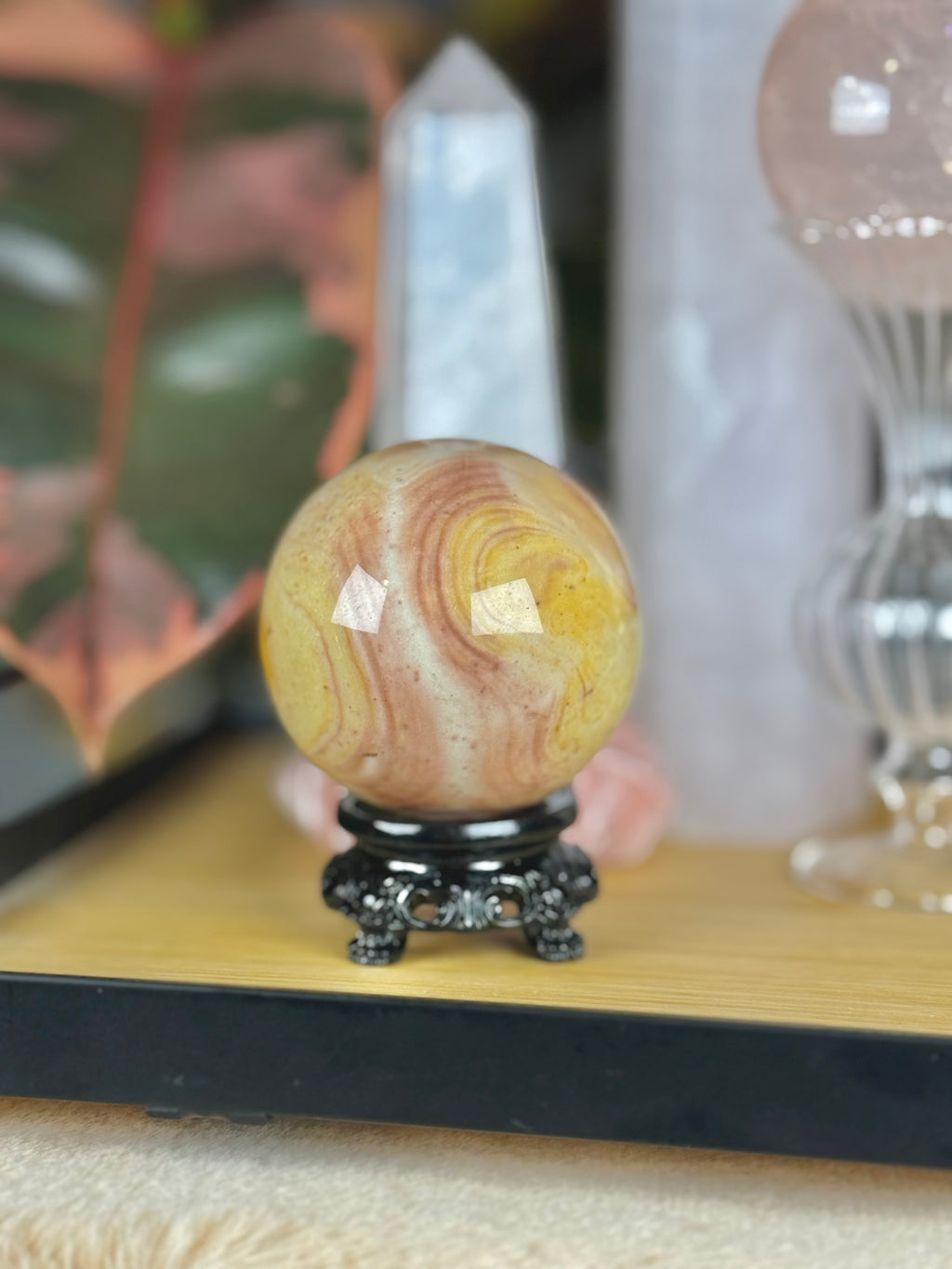 Polychrome Pastel Sphere "Vanilla Rosé"