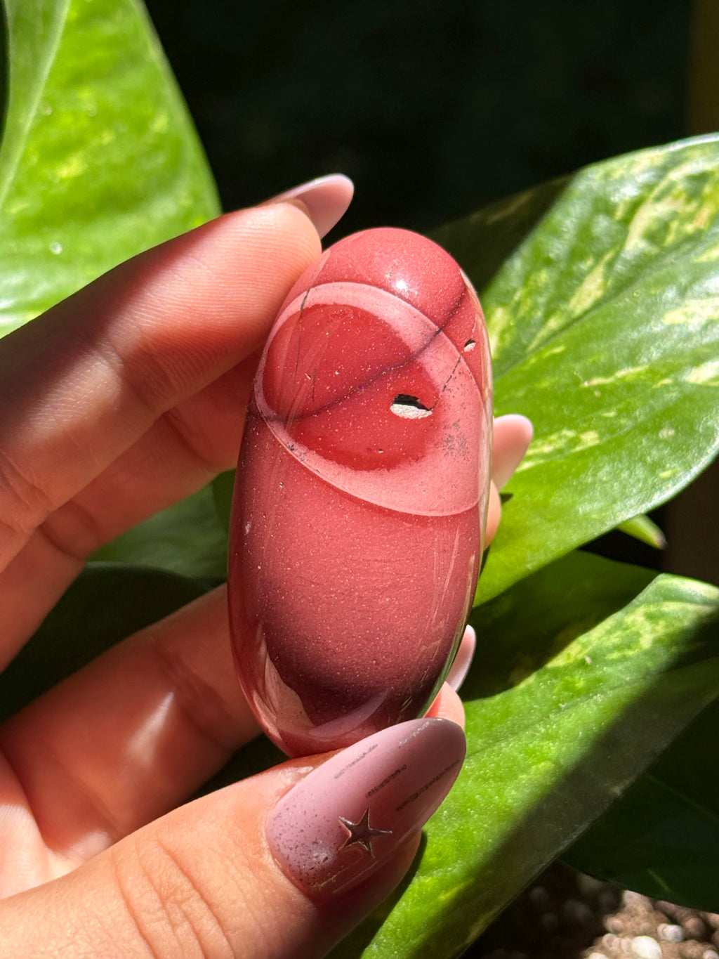 Mookaite Shiva Lingam K