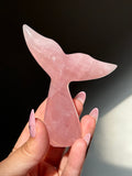 Rose Quartz Whale (Mermaid) Tail J