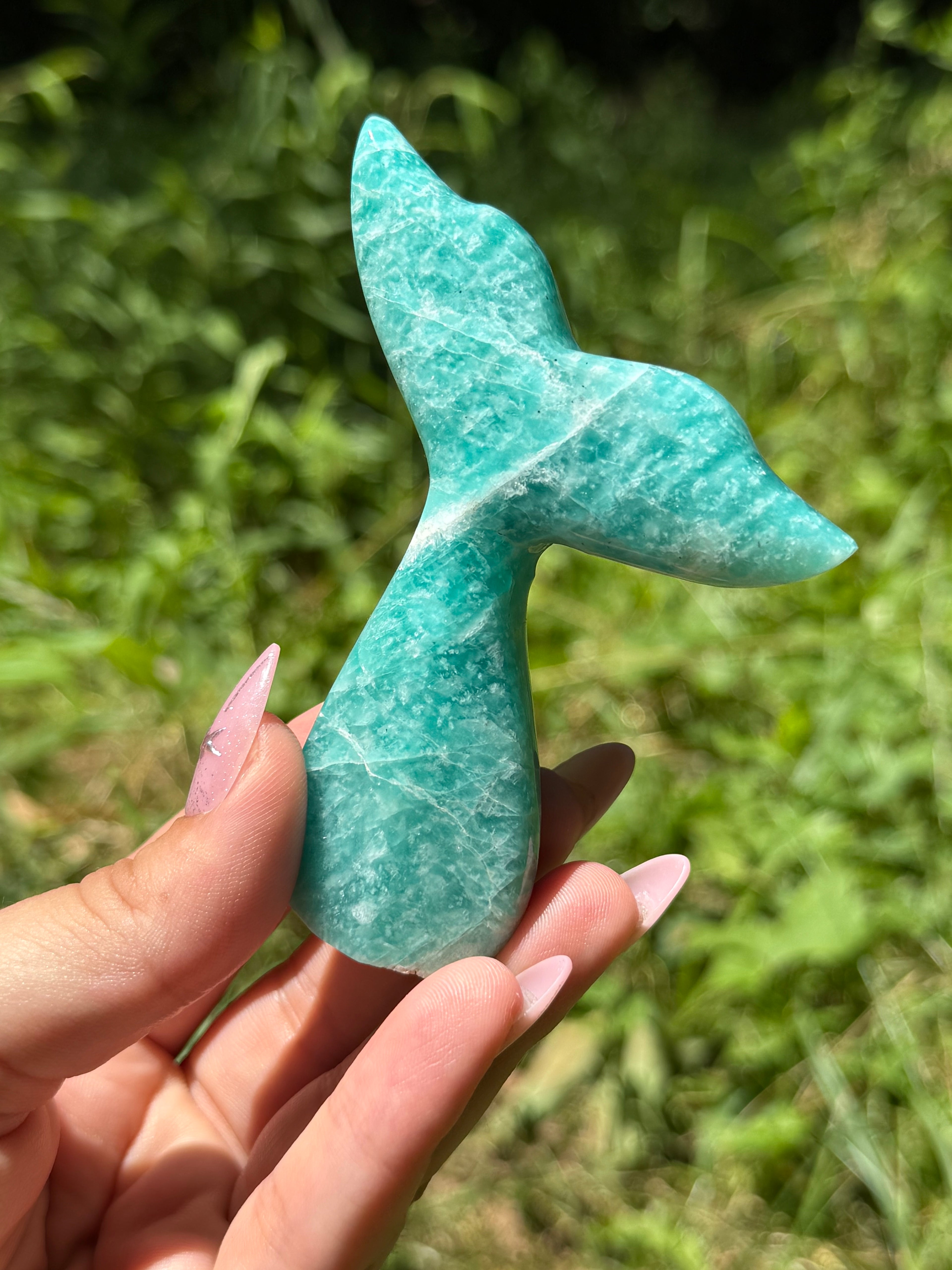 Amazonite Whale (Mermaid) Tail A