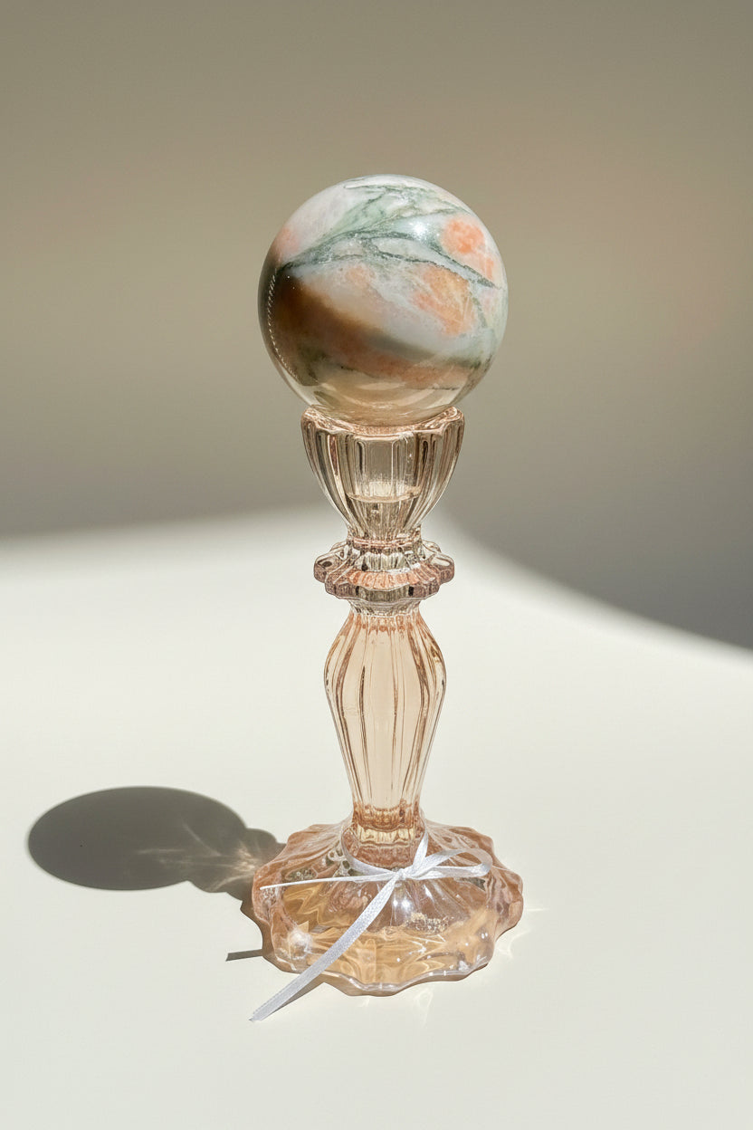Pink Zebra Jasper Sphere
