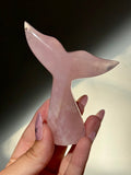 Rose Quartz Whale (Mermaid) Tail F