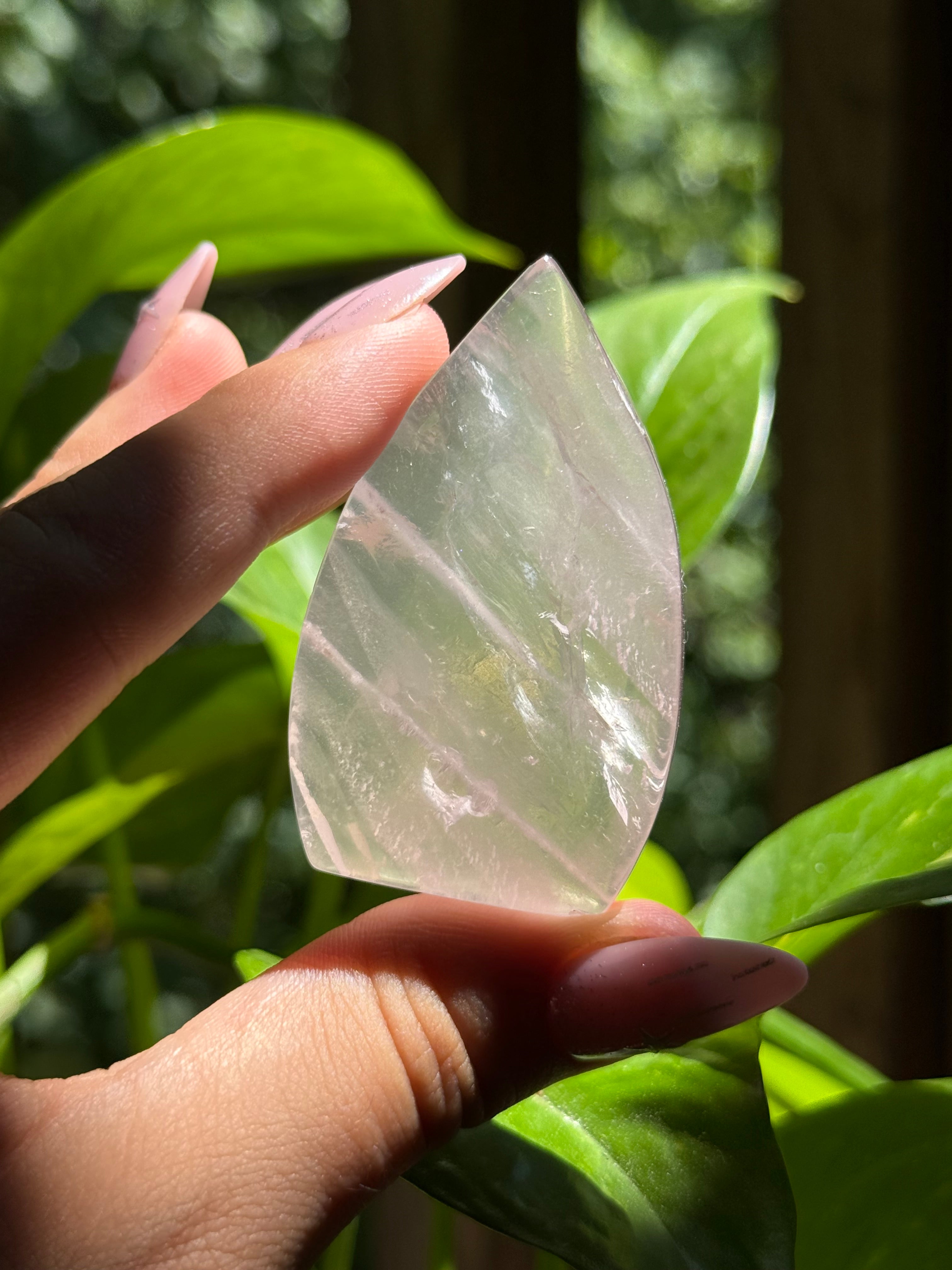 Rose Quartz Tear Drop Flame ♡Choose Your Option♡