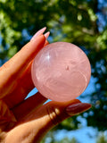 Star Rose Quartz Sphere Gemmy HQ G