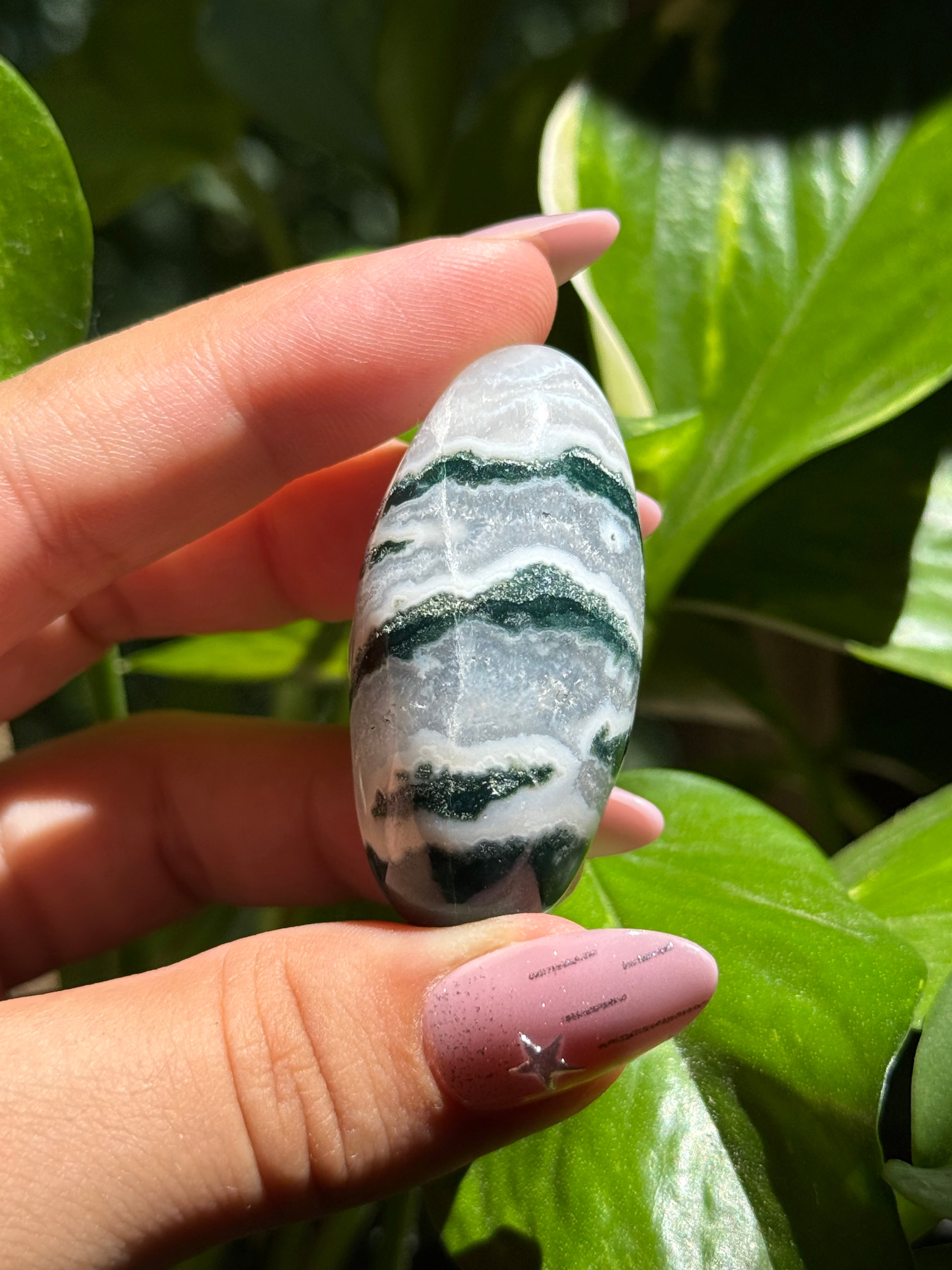 Green Sardonyx Shiva Lingam A