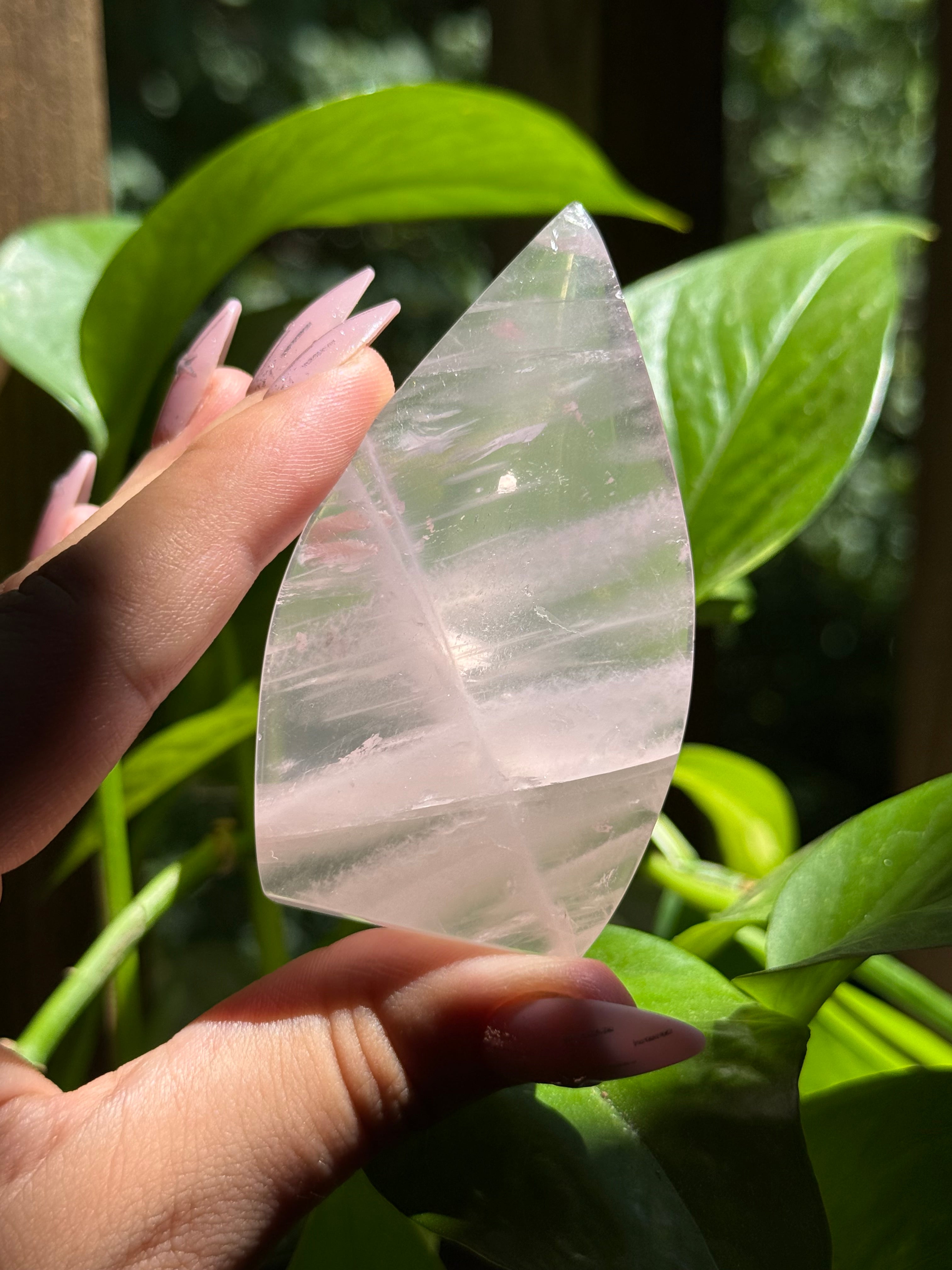 Rose Quartz Tear Drop Flame ♡Choose Your Option♡