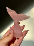 Rose Quartz Whale (Mermaid) Tail D