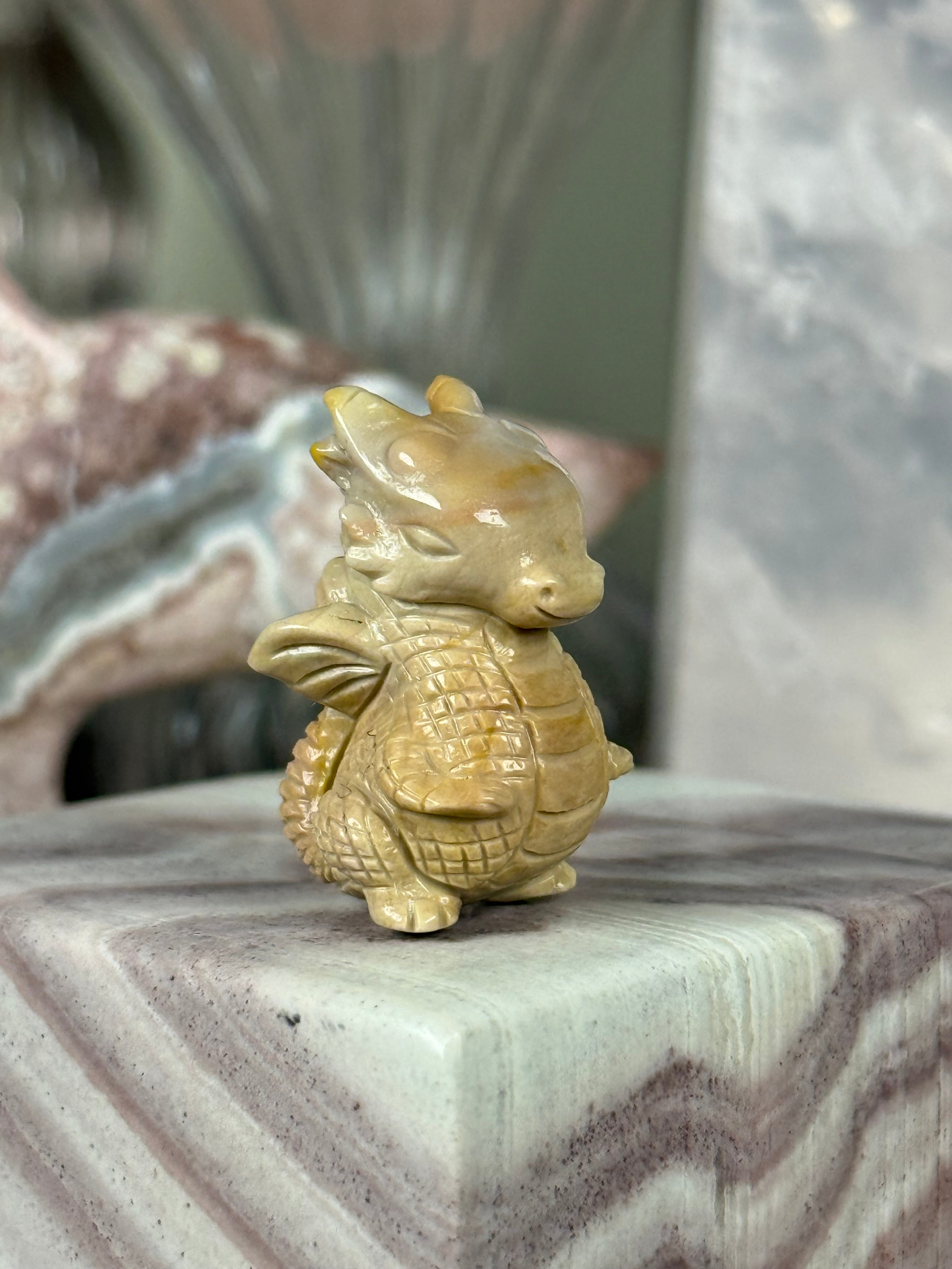 Alashan Agate Crystal Artisan Carving Baby Dragon ♡Choose Your Option♡
