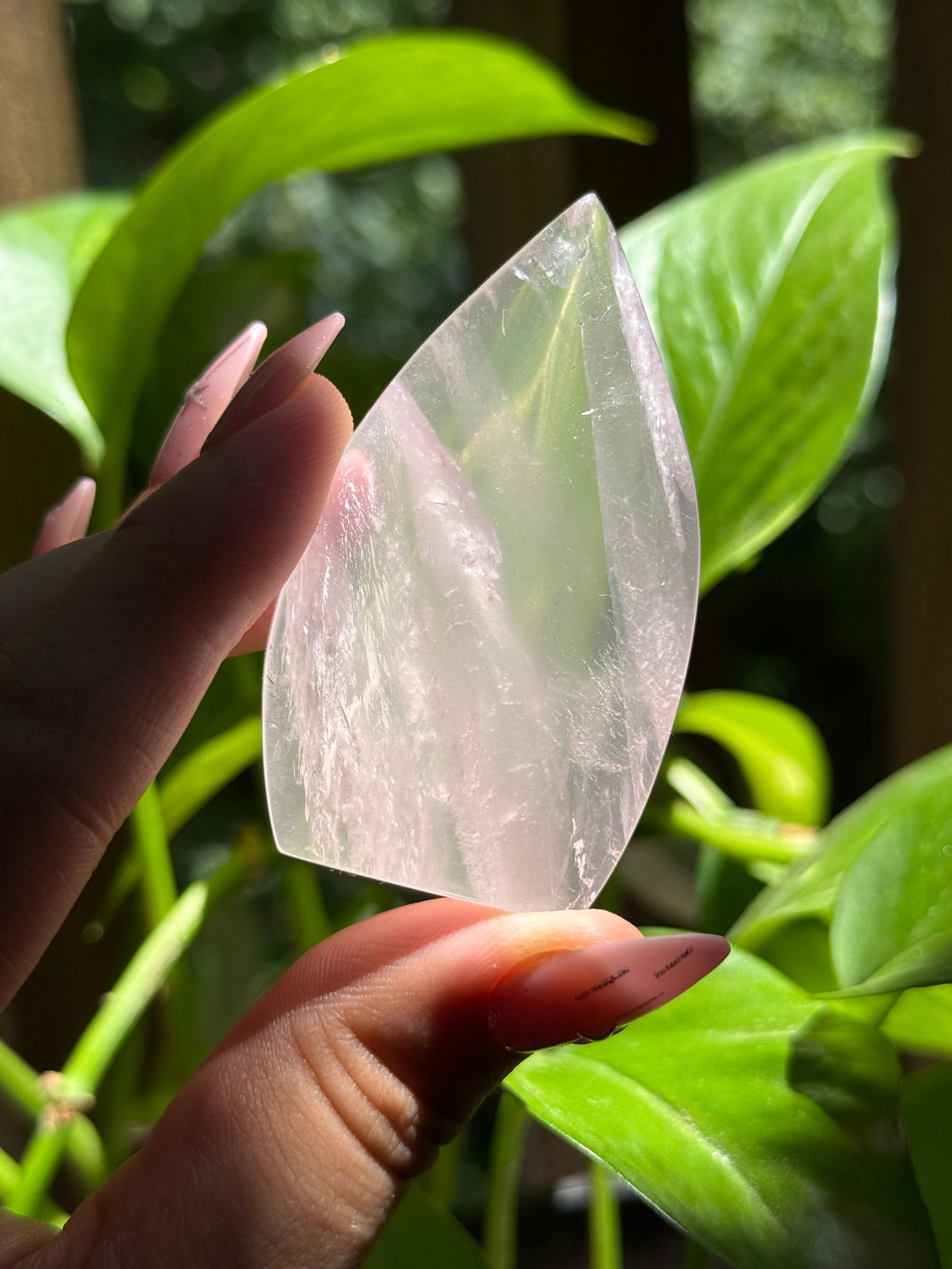Rose Quartz Tear Drop Flame ♡Choose Your Option♡