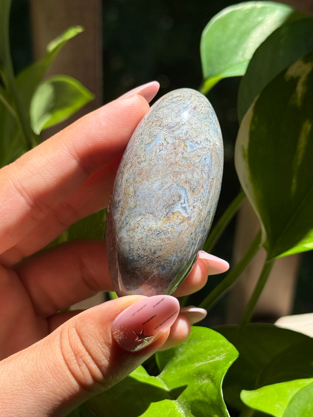 Sea Jasper Shiva Lingam K