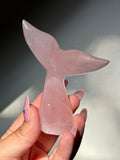 Rose Quartz Whale (Mermaid) Tail K