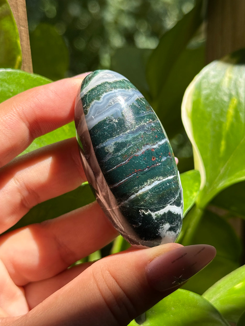 Green Sardonyx Shiva Lingam I