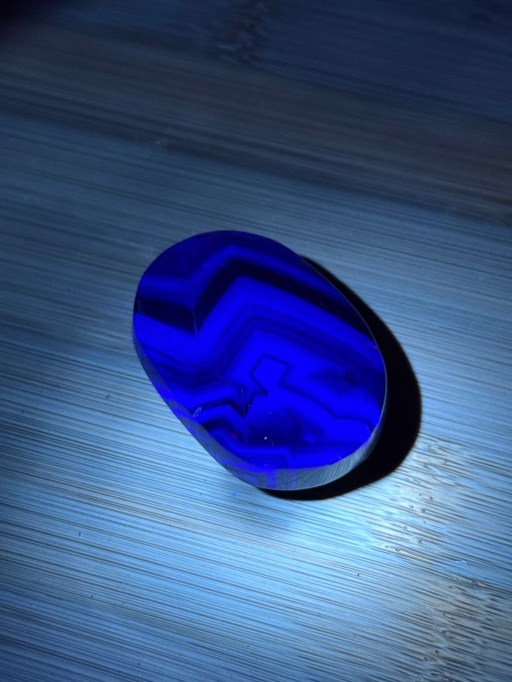 Black Rose Fluorite Palmstone F