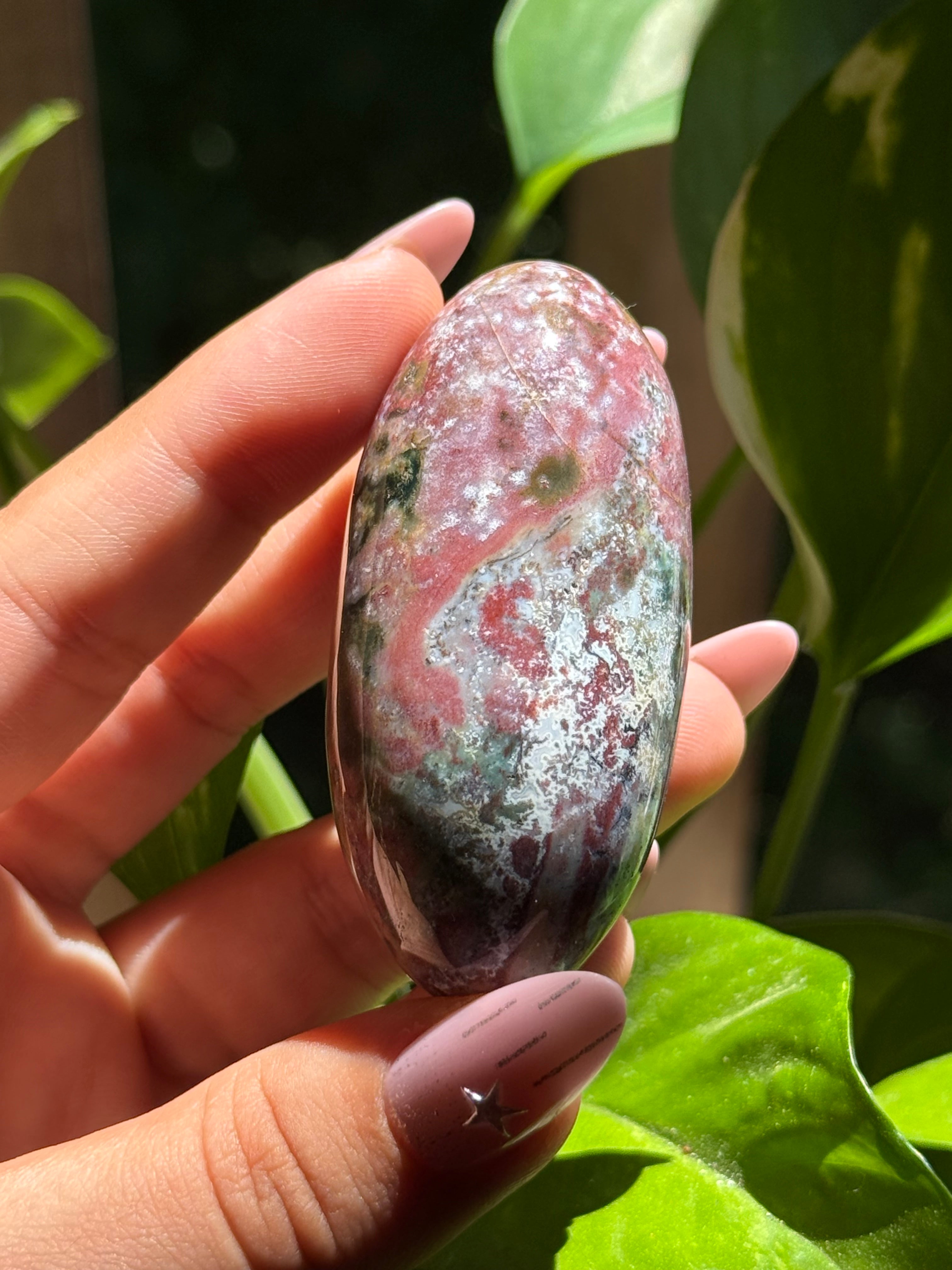 Sea Jasper Shiva Lingam N