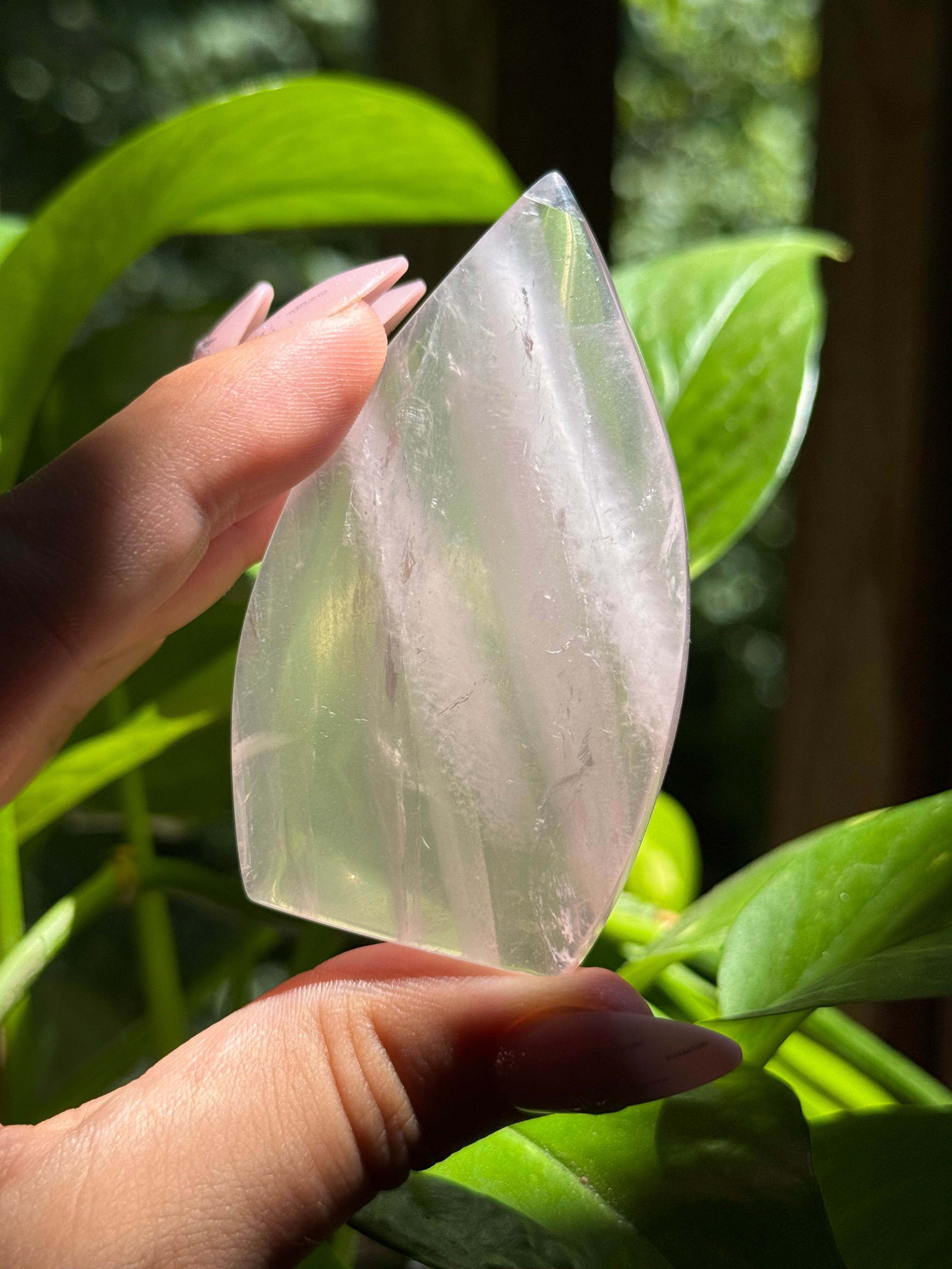Rose Quartz Tear Drop Flame ♡Choose Your Option♡