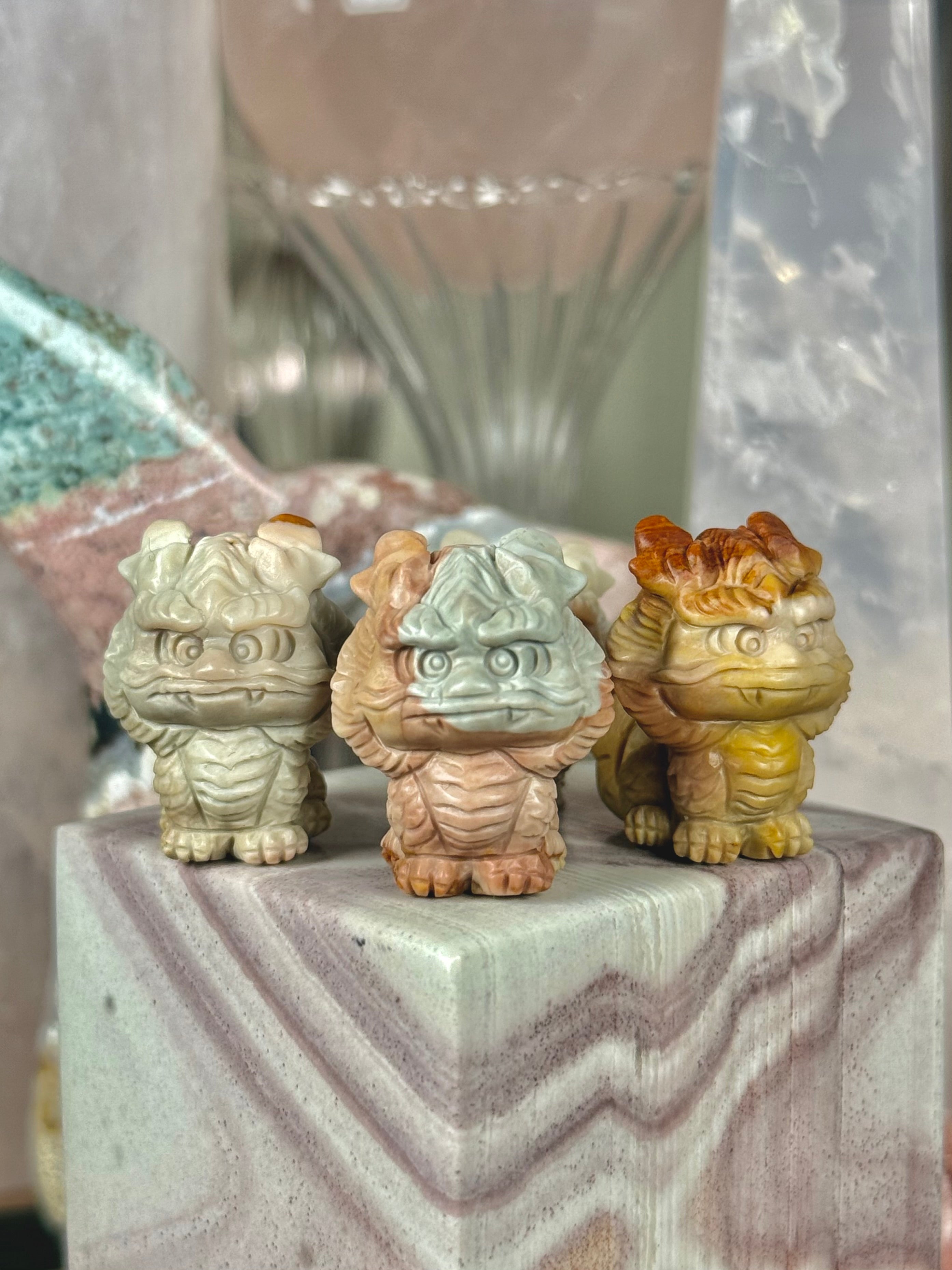 Alashan Agate Crystal Artisan Carving Qilin ♡Choose Your Option♡