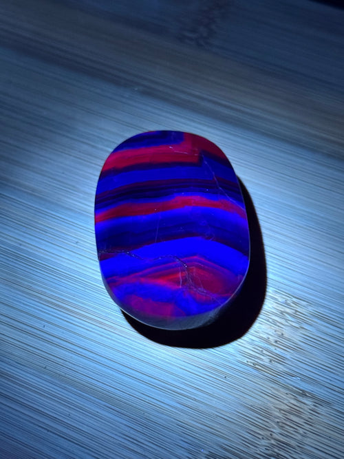 Black Rose Fluorite Palmstone G