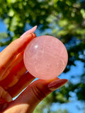 Star Rose Quartz Sphere Gemmy HQ I