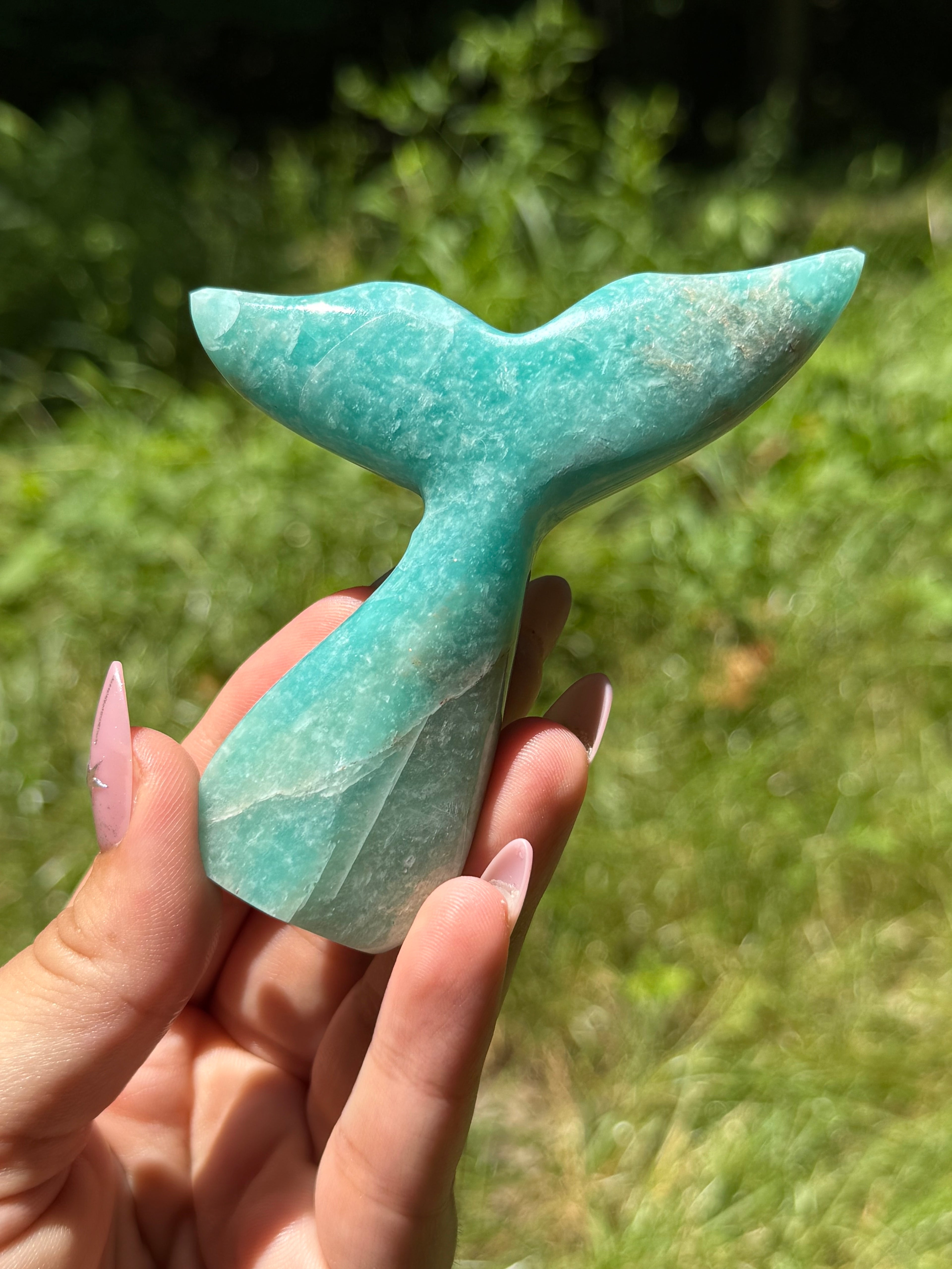 Amazonite Whale (Mermaid) Tail C