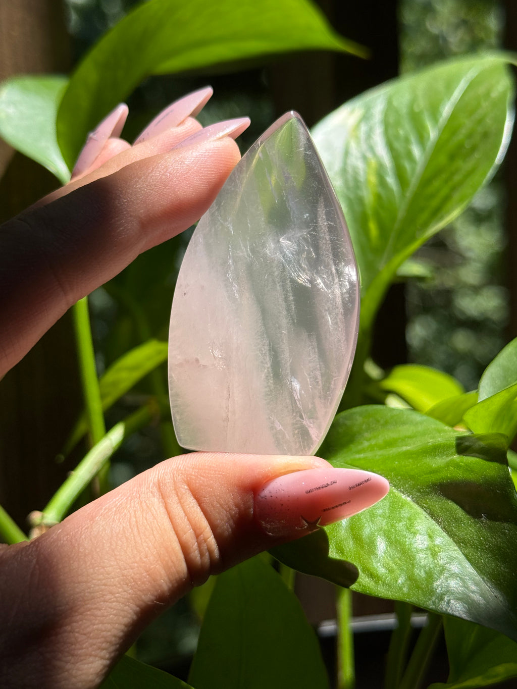 Rose Quartz Tear Drop Flame ♡Choose Your Option♡