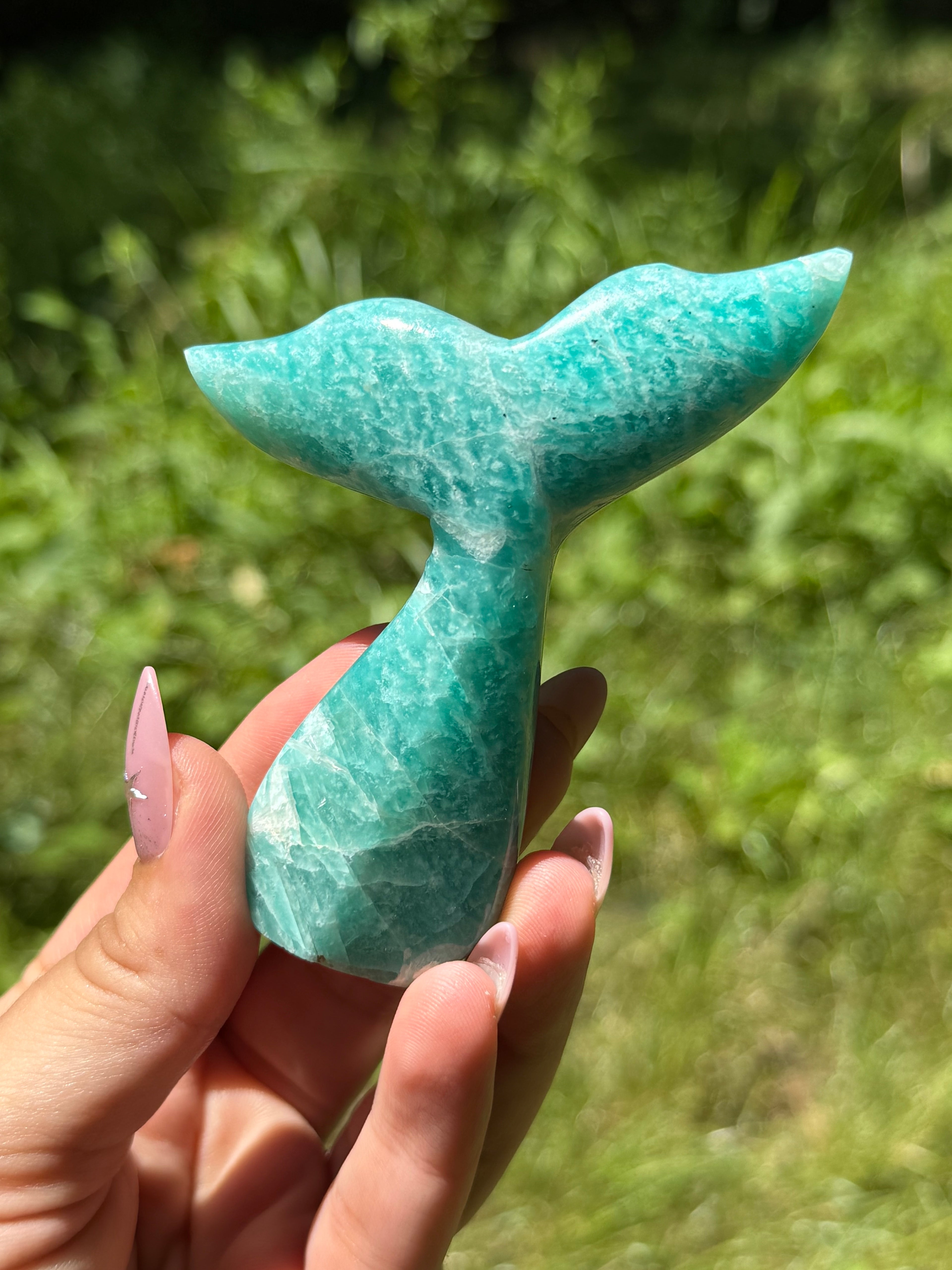 Amazonite Whale (Mermaid) Tail A