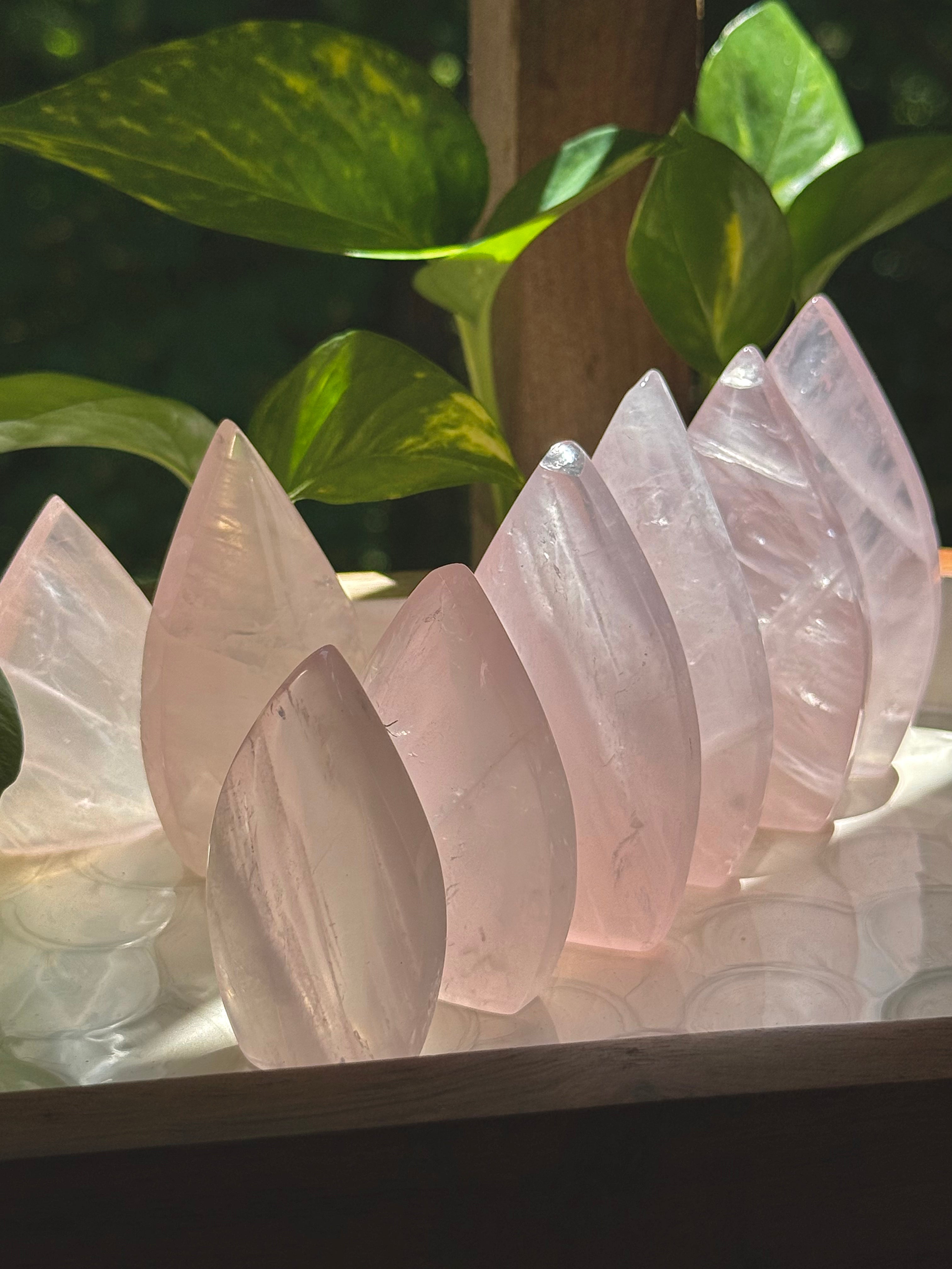 Rose Quartz Tear Drop Flame ♡Choose Your Option♡