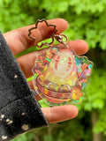 No Face - Faceless Spirit Holographic Keychain Imperfect