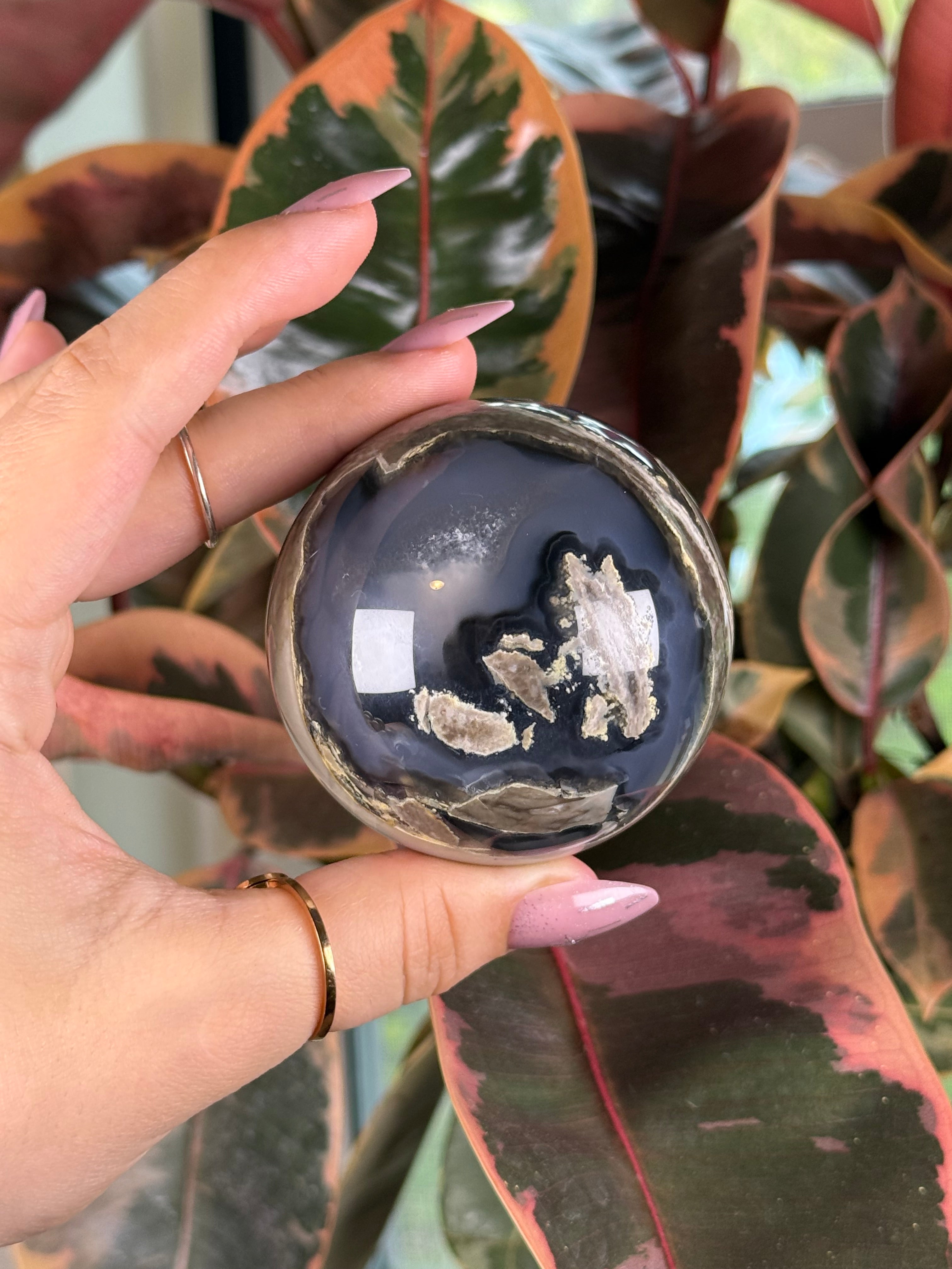 Volcano Agate Sphere