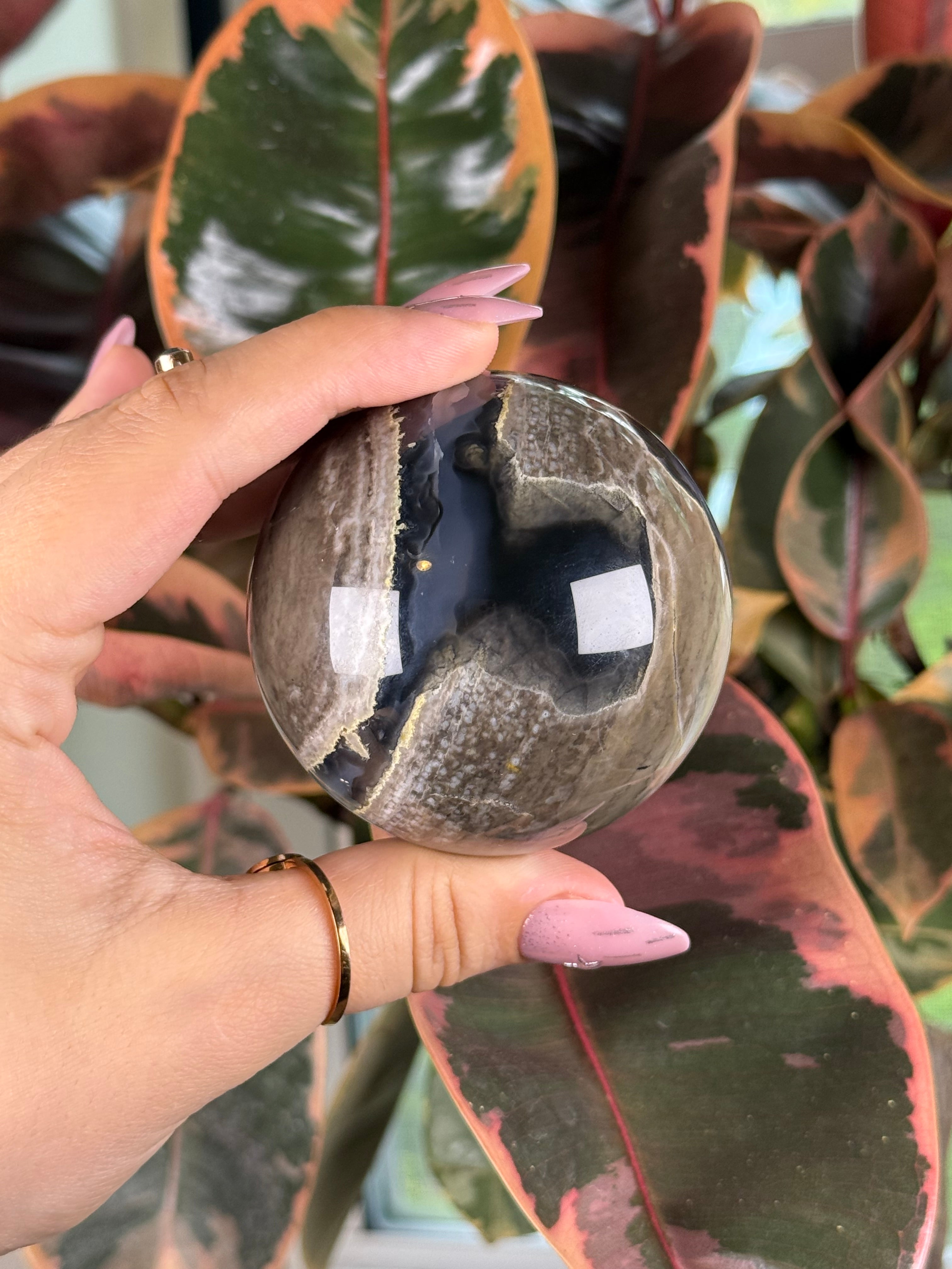 Volcano Agate Sphere