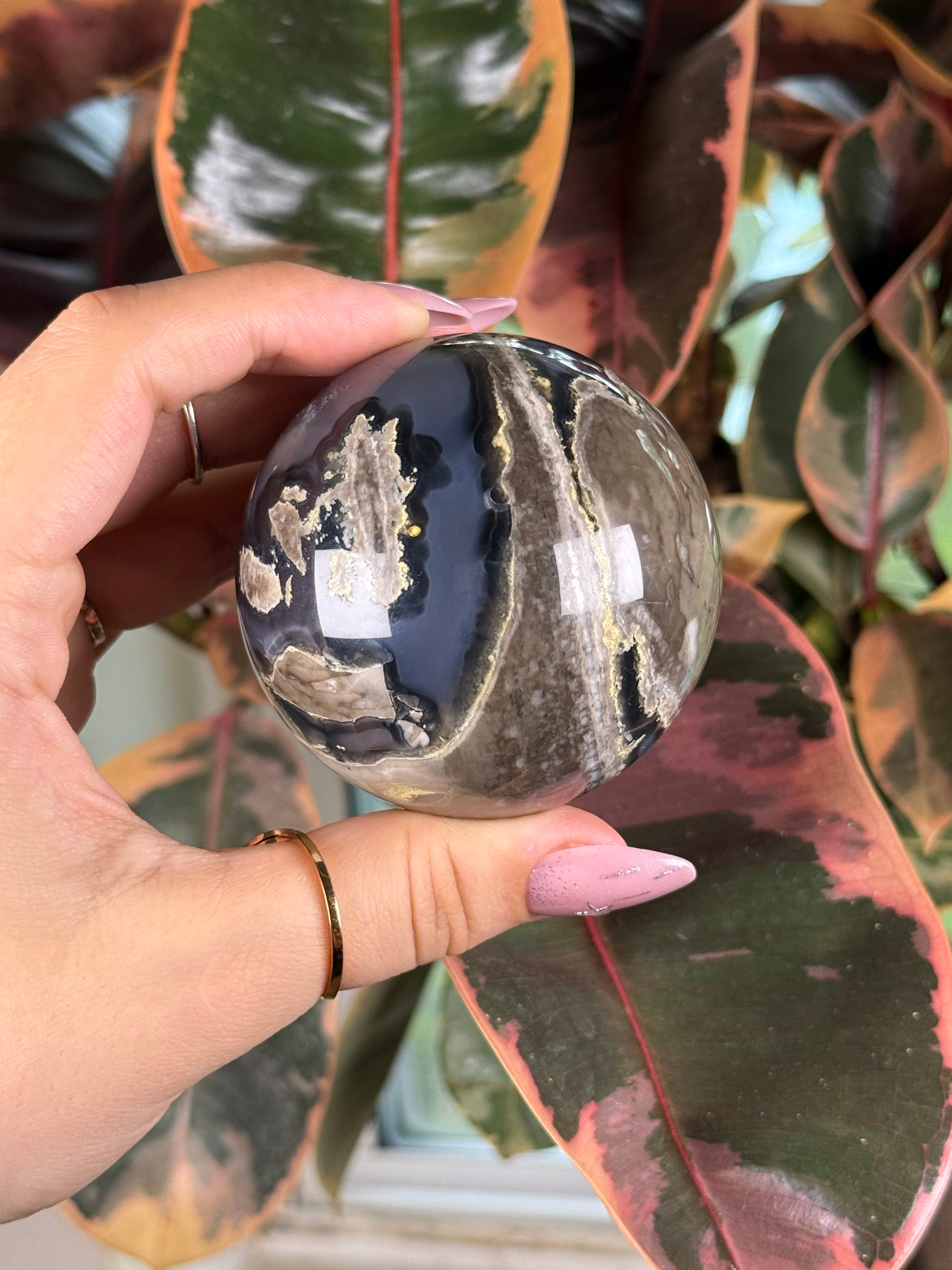 Volcano Agate Sphere