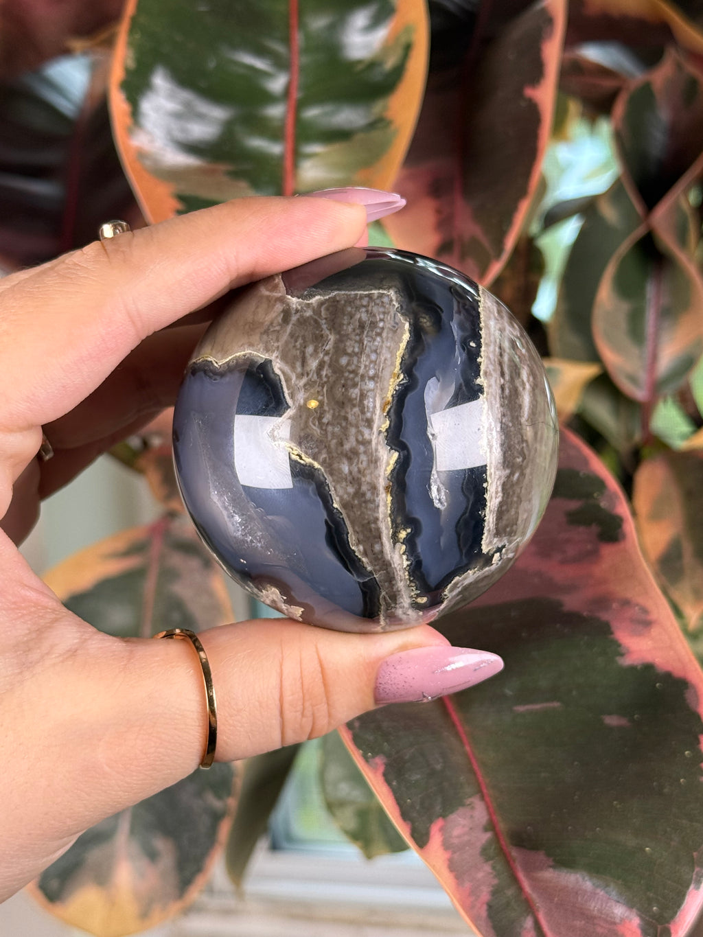Volcano Agate Sphere