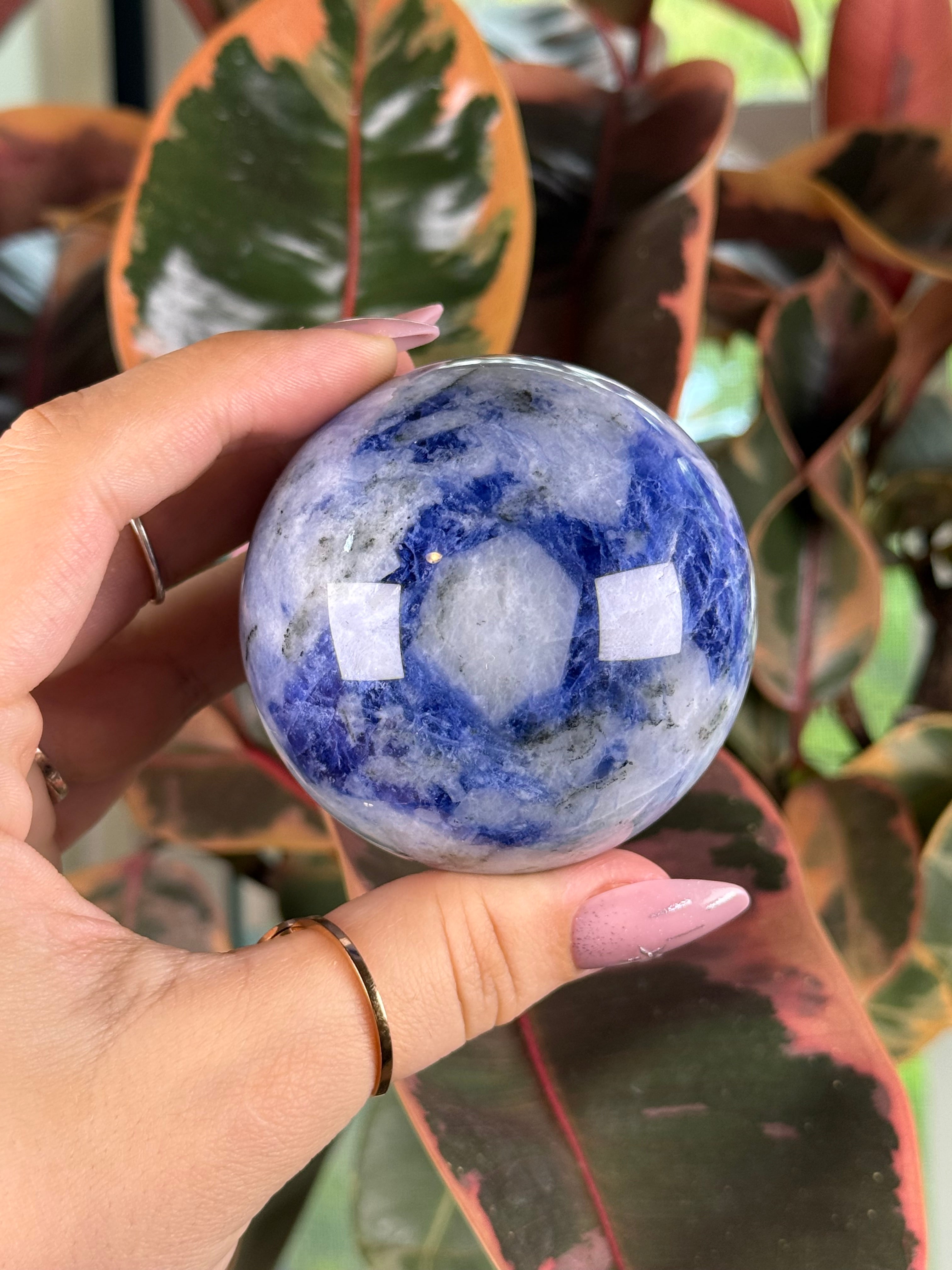 Porcelain Sodalite Sphere