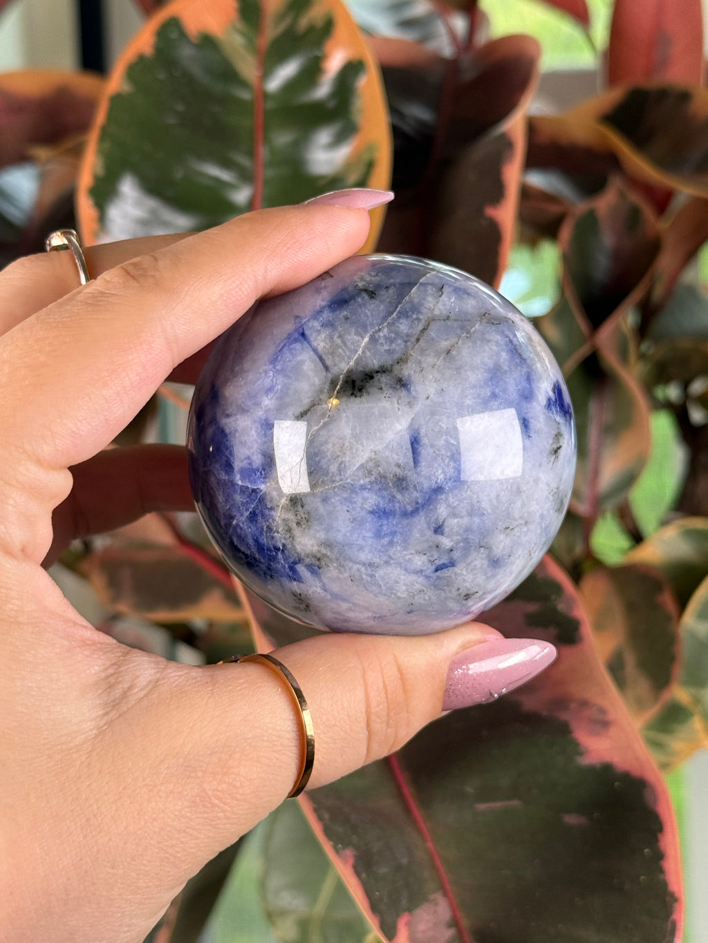 Porcelain Sodalite Sphere