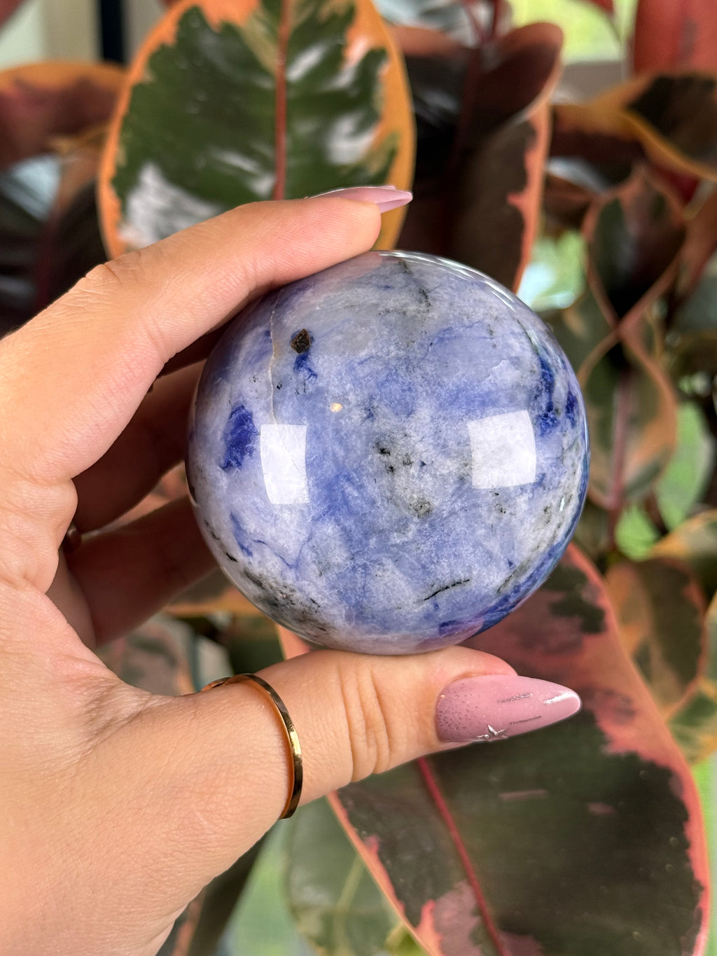 Porcelain Sodalite Sphere