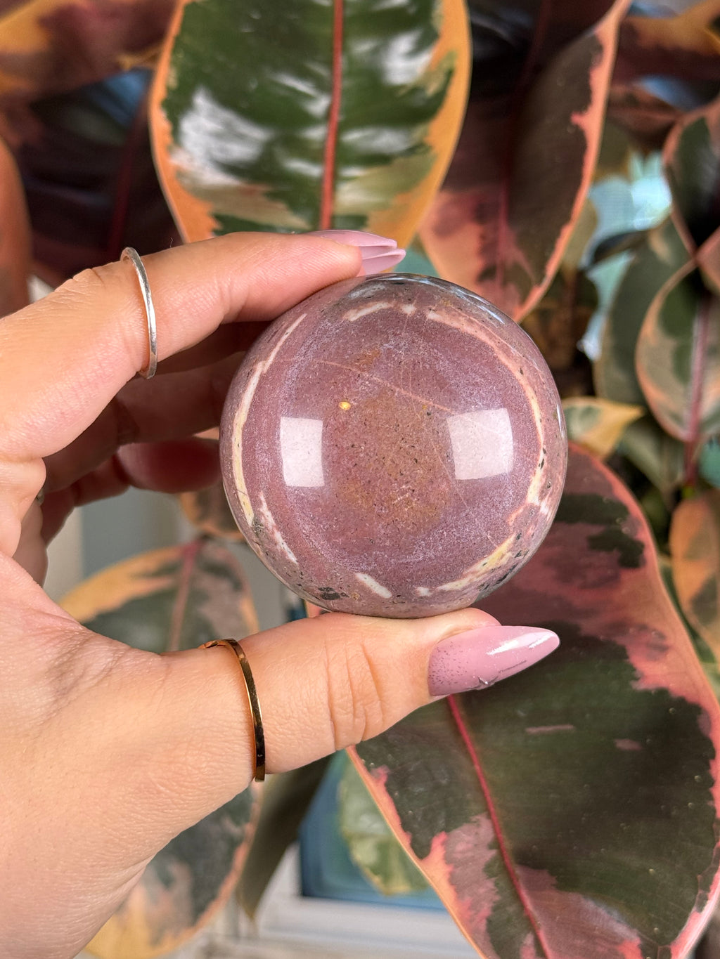 Sea Jasper Sphere "Fruit Cake"