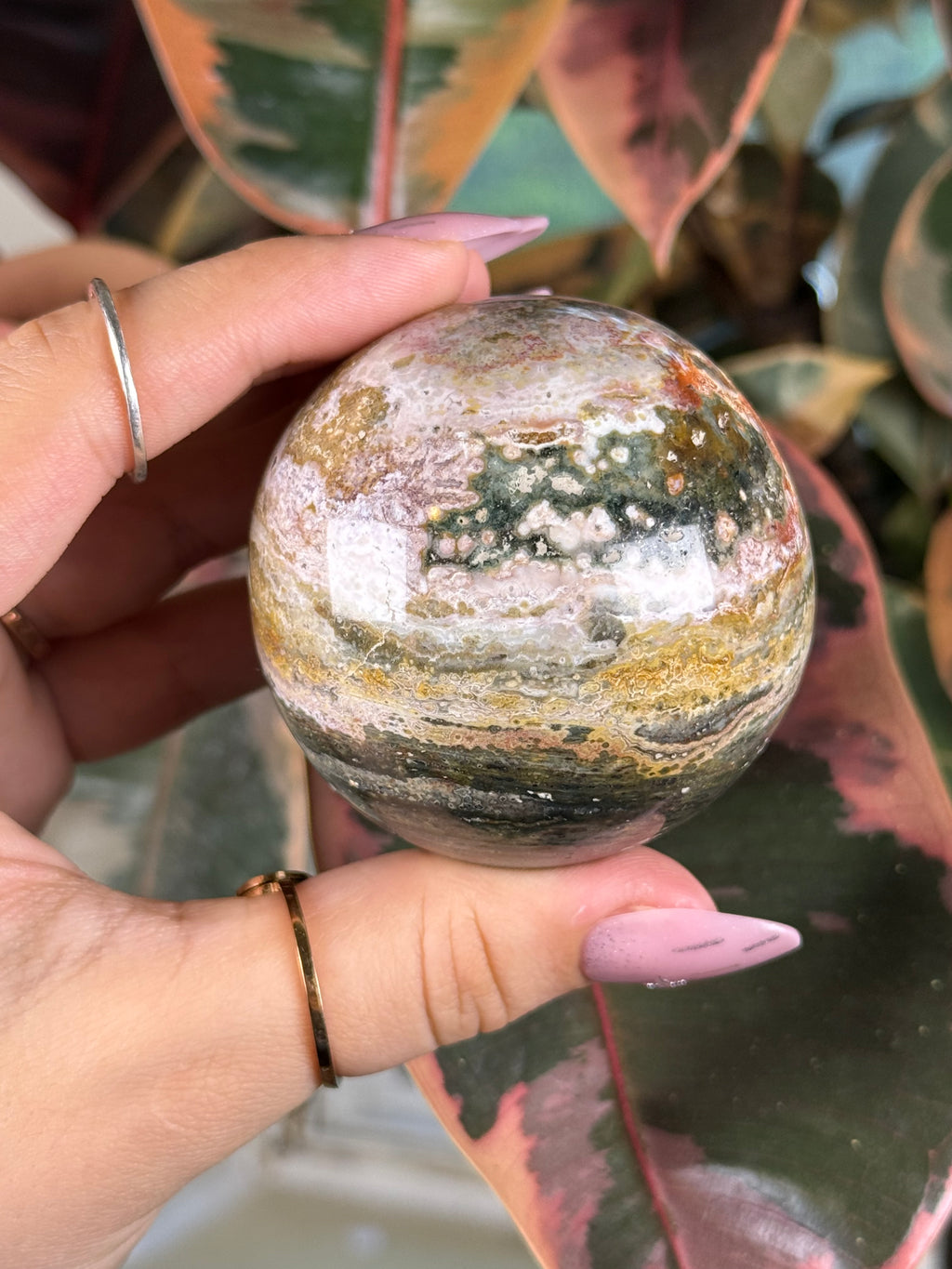 Sea Jasper Sphere "Fae's Orb"