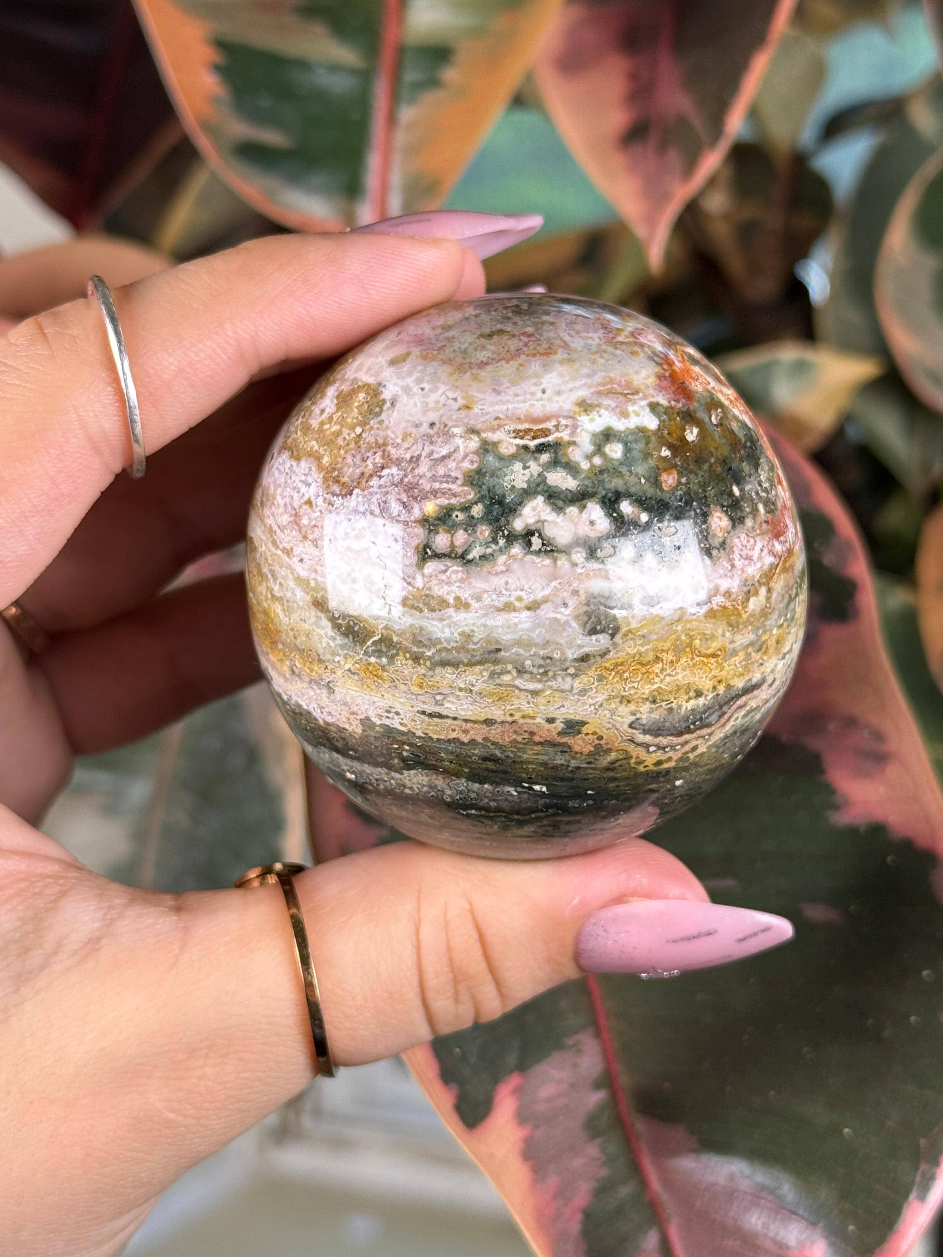 Sea Jasper Sphere "Fae's Orb"