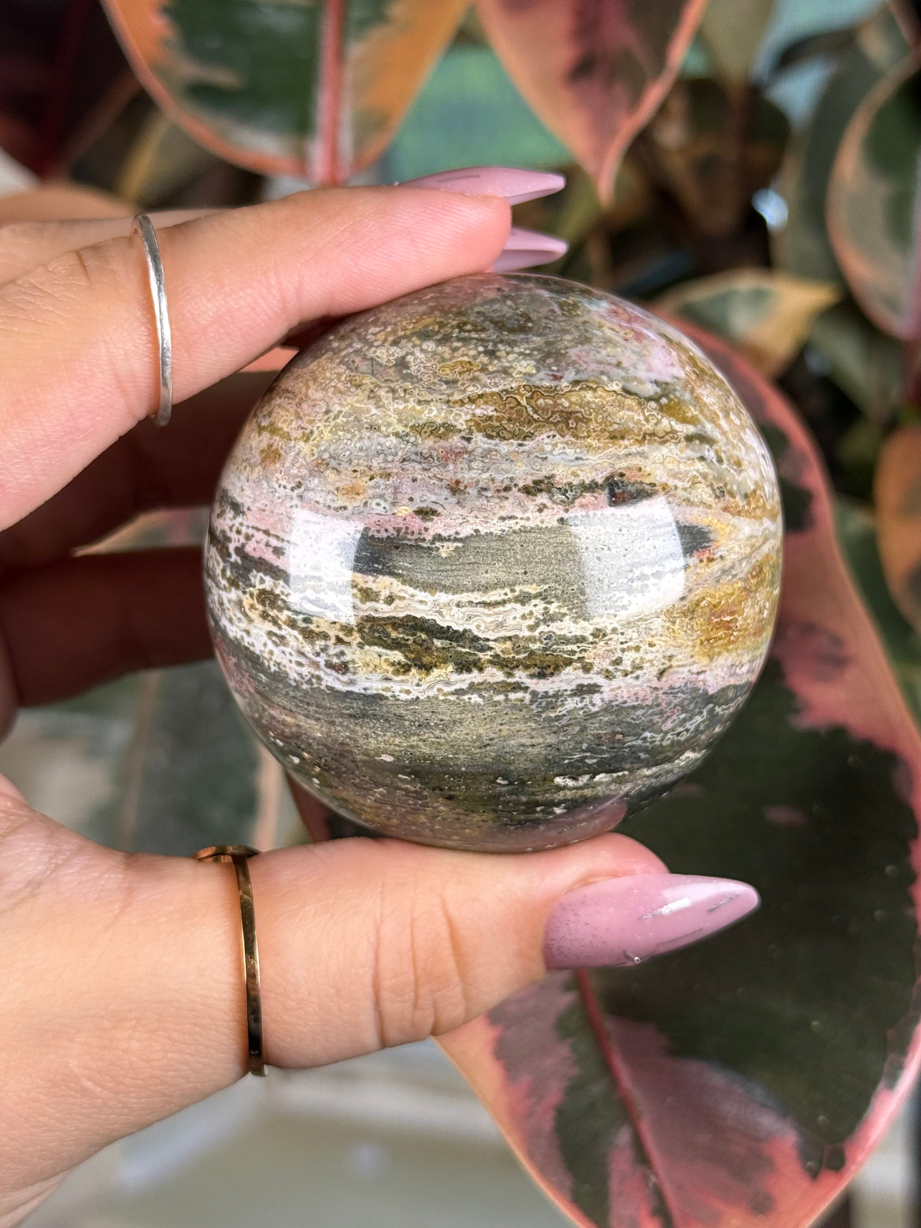 Sea Jasper Sphere "Fae's Orb"