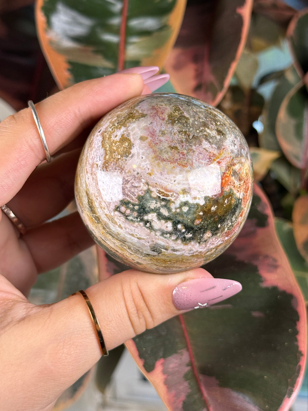 Sea Jasper Sphere "Fae's Orb"