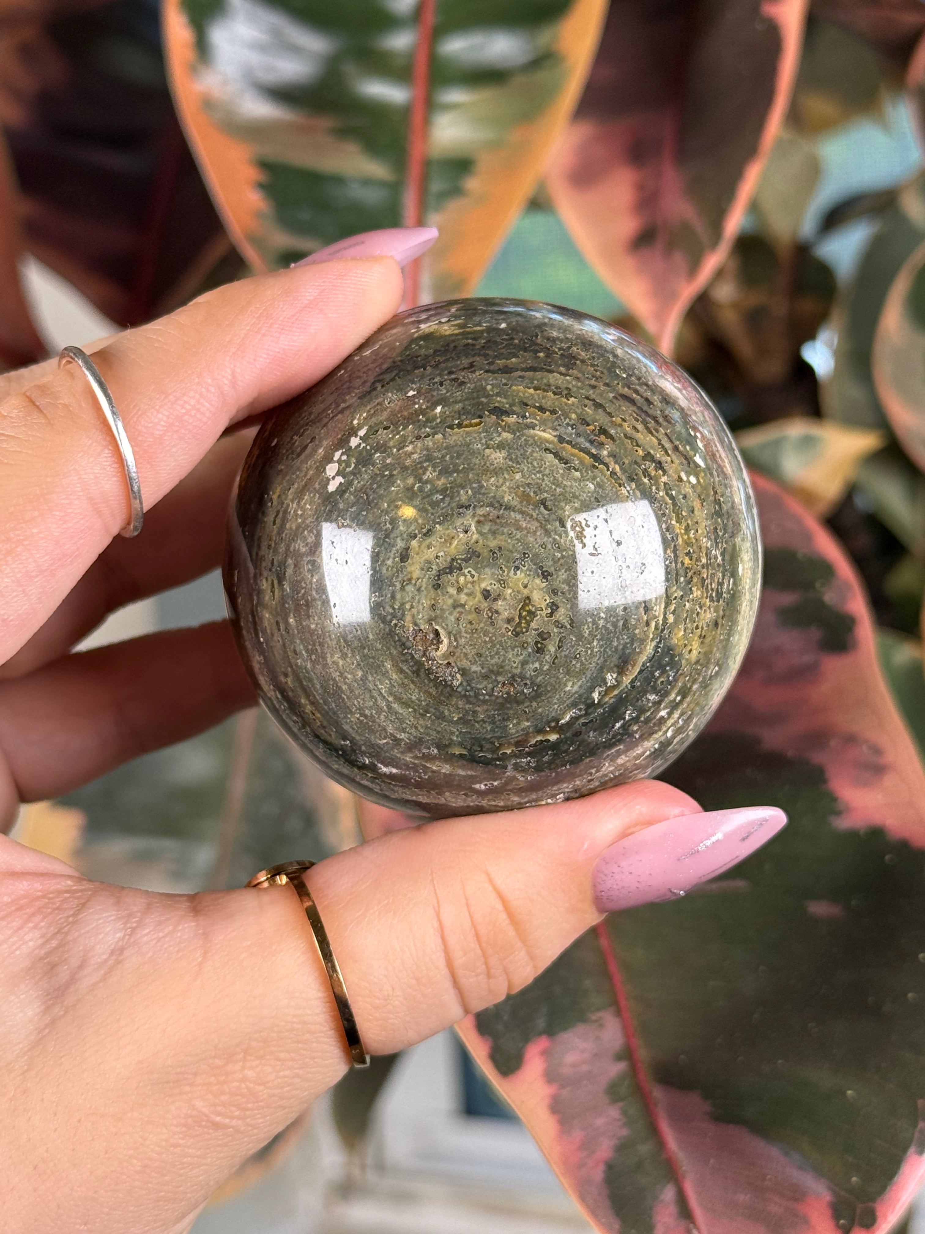 Sea Jasper Sphere "Fae's Orb"