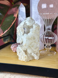 Druzy Calcite | Quartz Obelisk "How The Hell Is She Alive?"