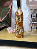 Moss Agate | Carnelian Crystal Tower