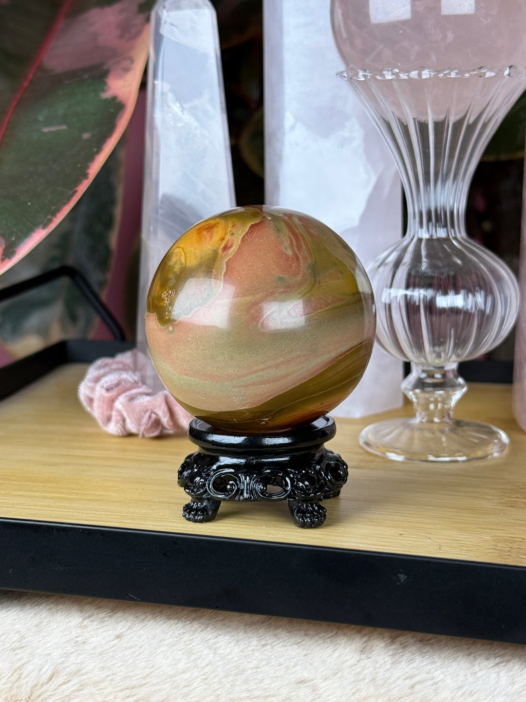 Polychrome Sphere "Mossberry Cream" Imperfect