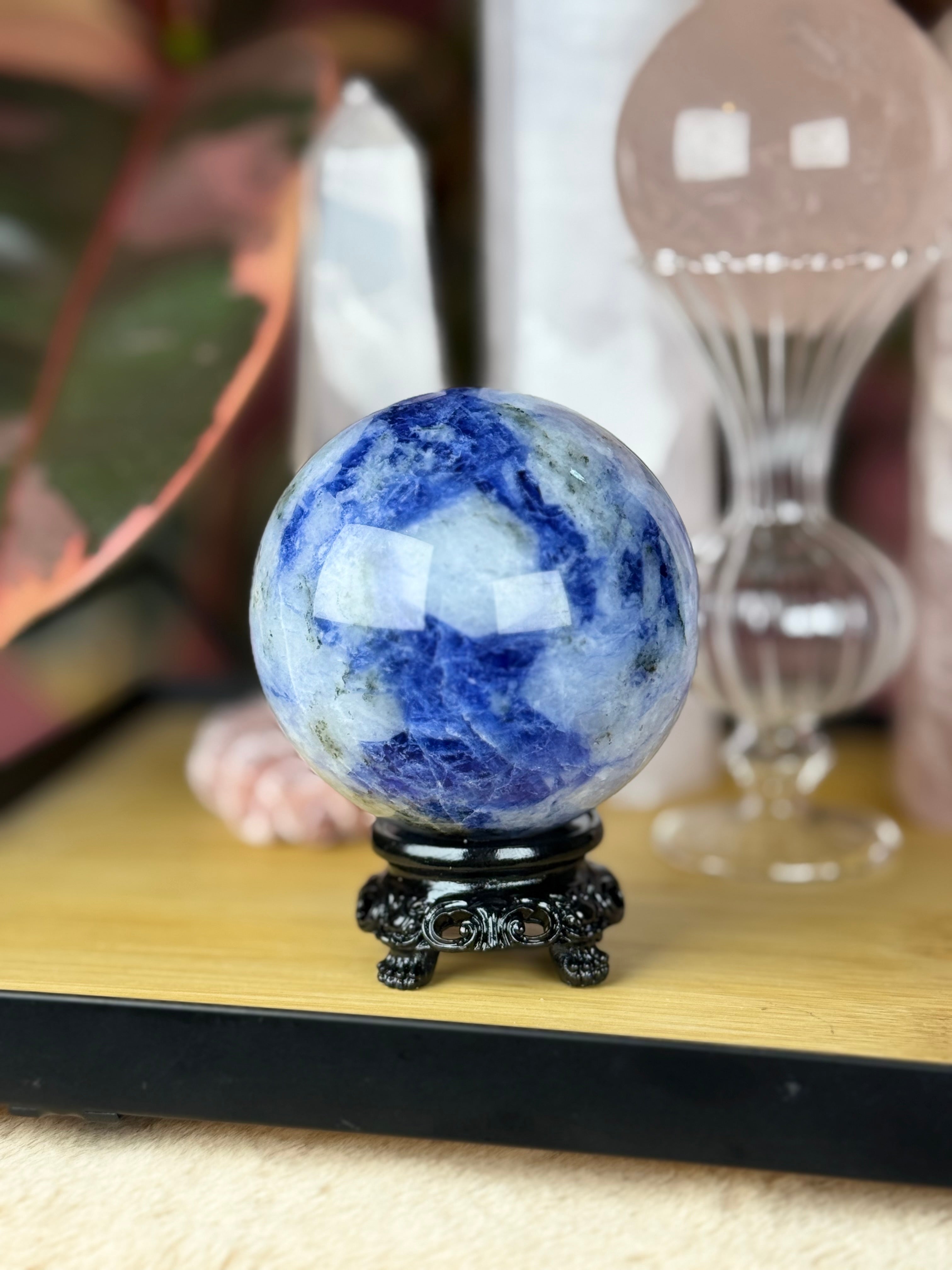 Porcelain Sodalite Sphere