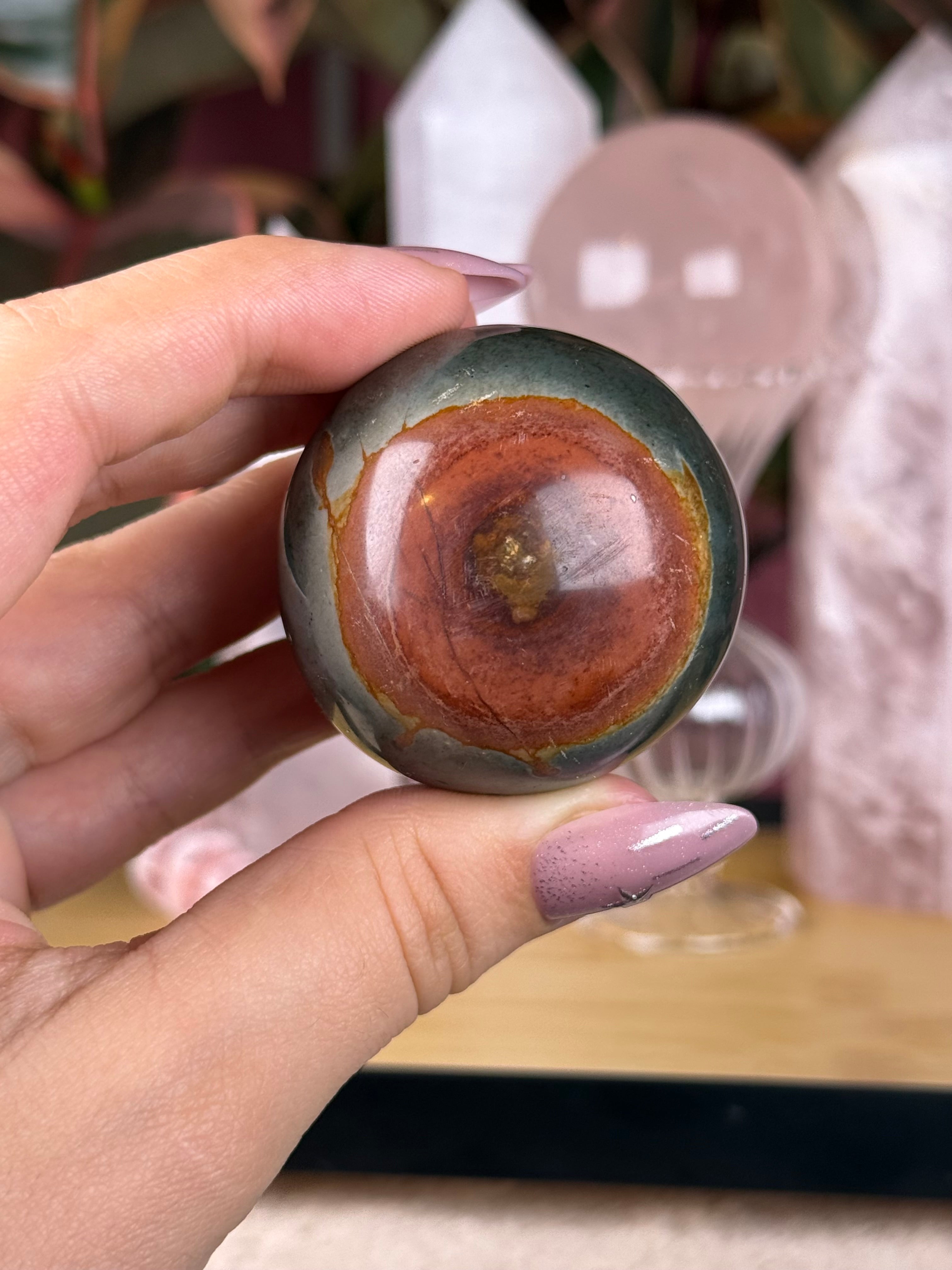 Polychrome Sphere "Ember Vine"