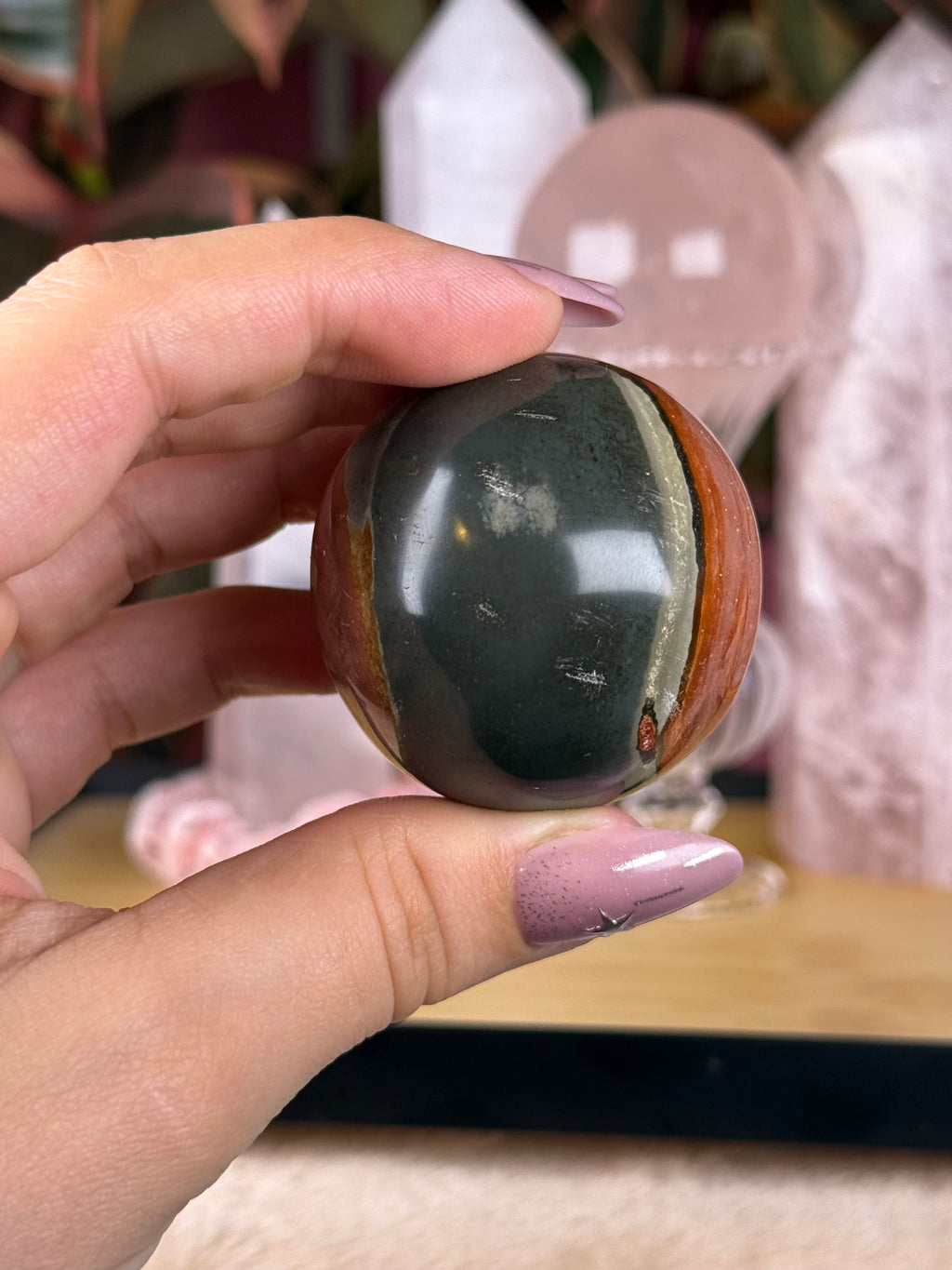 Polychrome Sphere "Ember Vine"