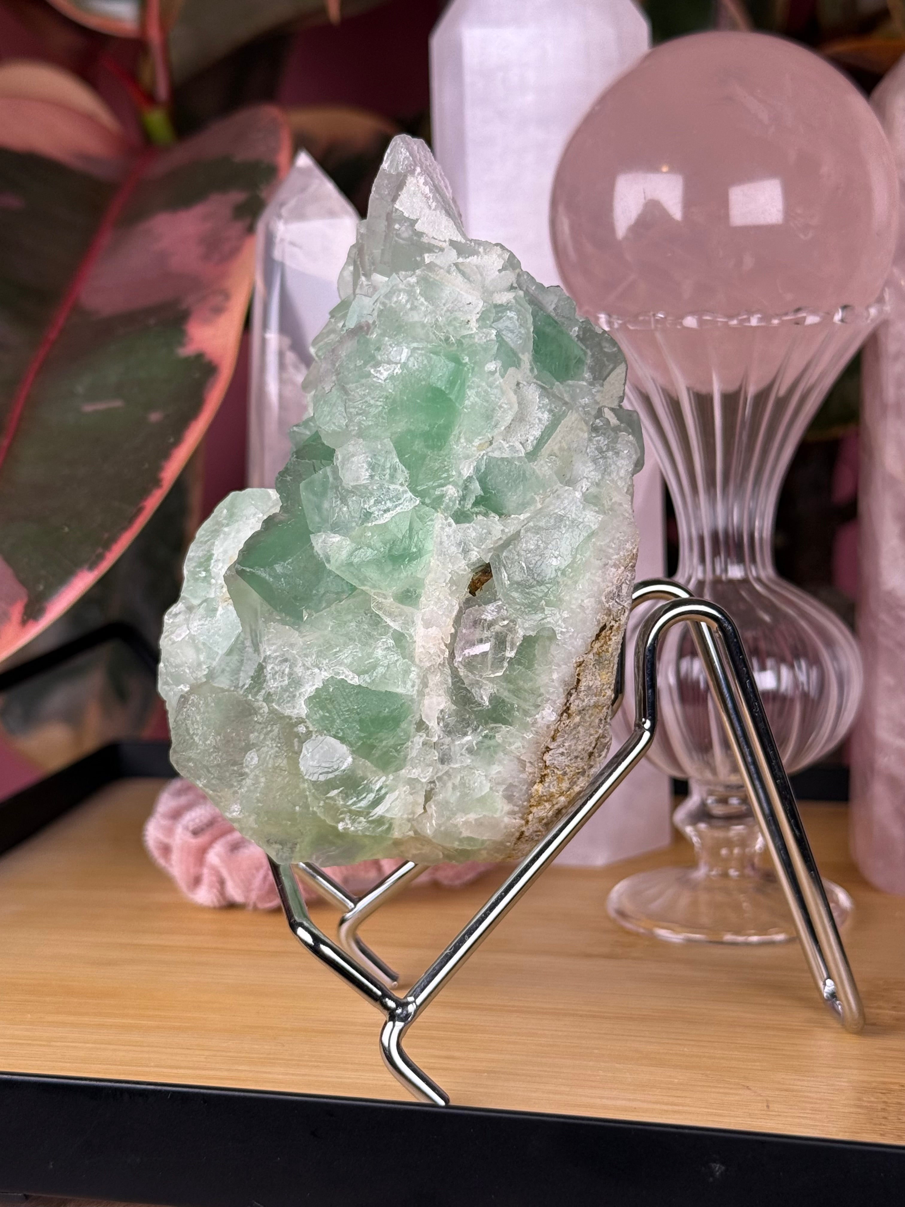 Raw Green Fluorite Specimen