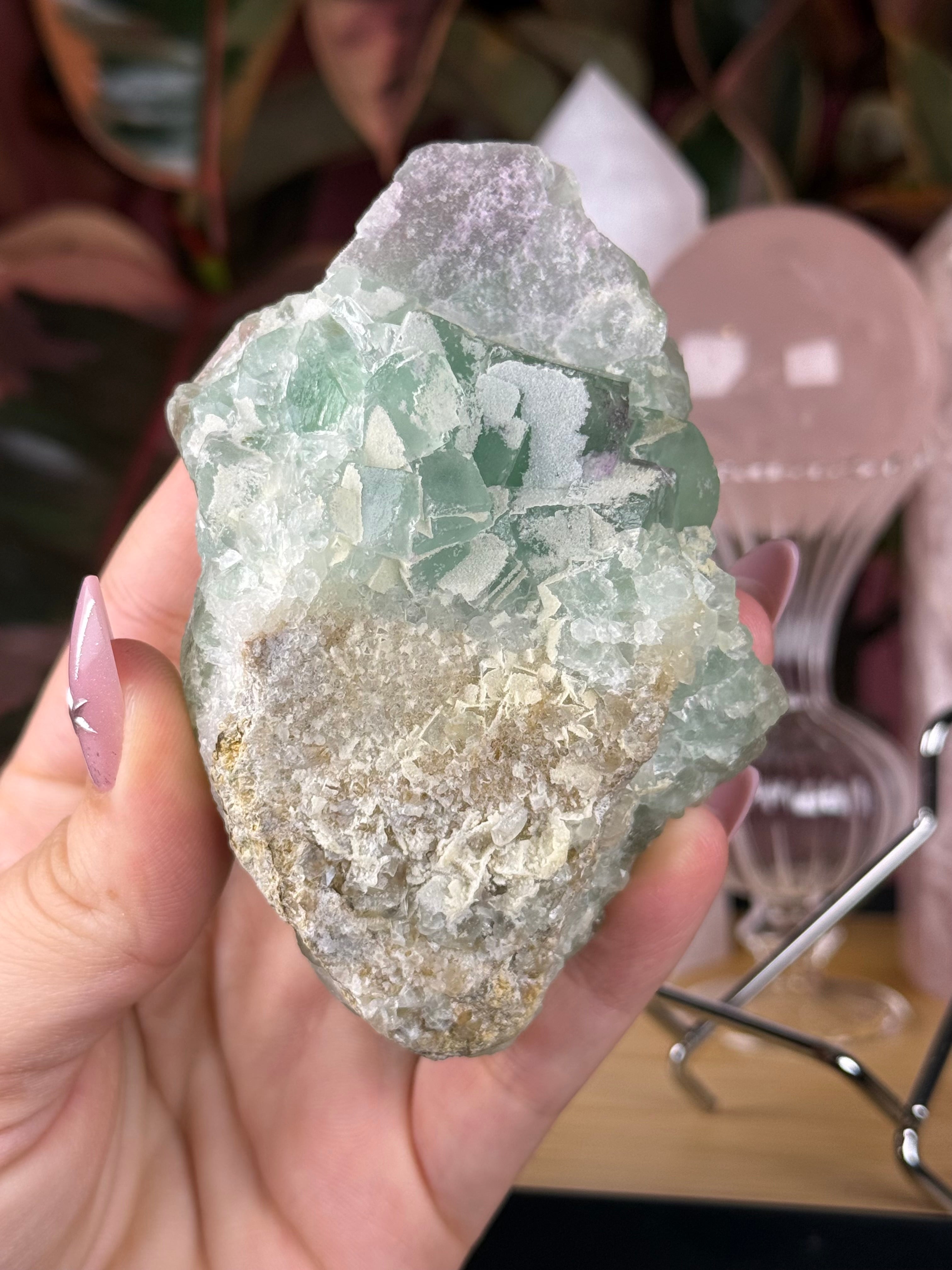 Raw Green Fluorite Specimen